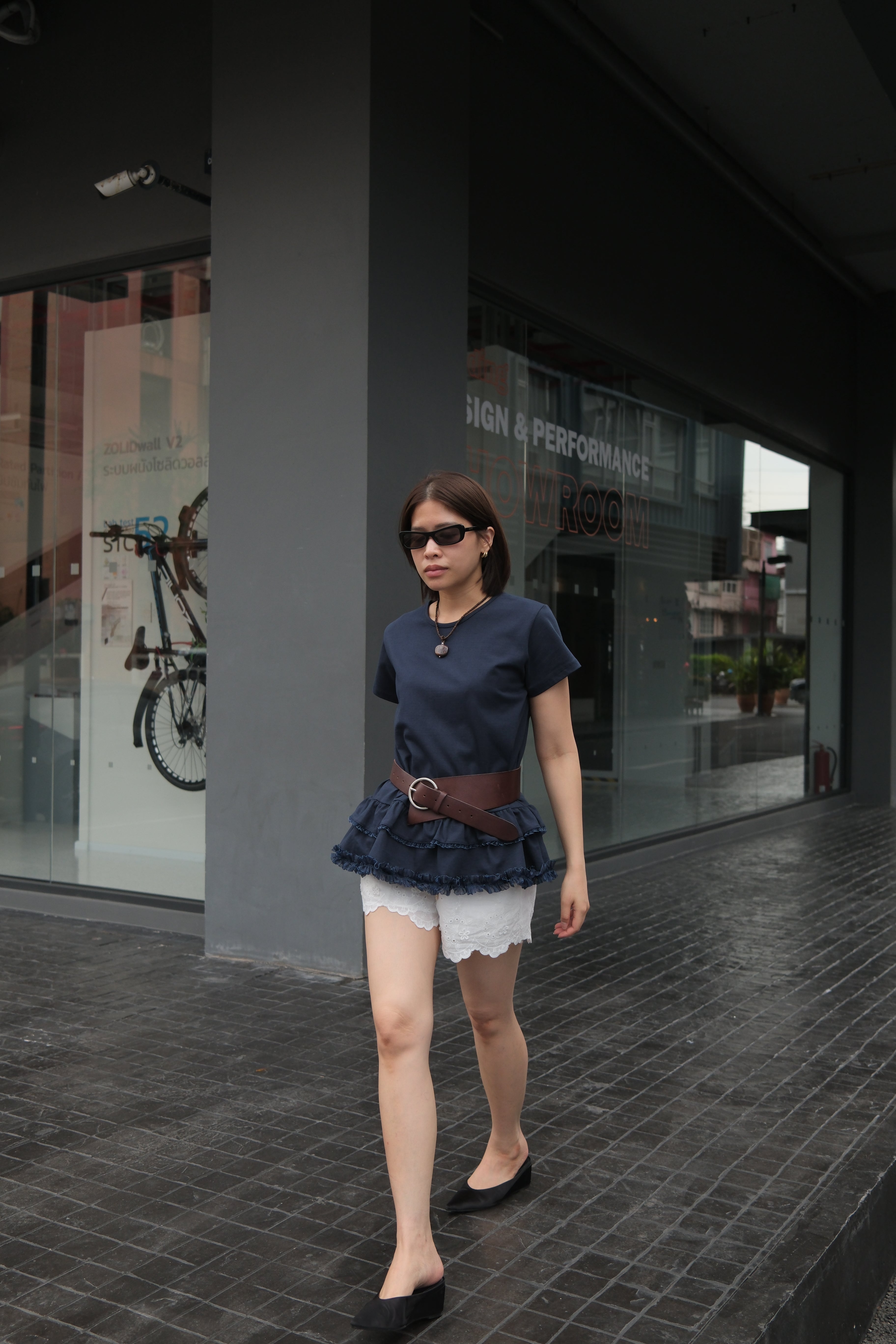 Giselle ruffle layer soft tee