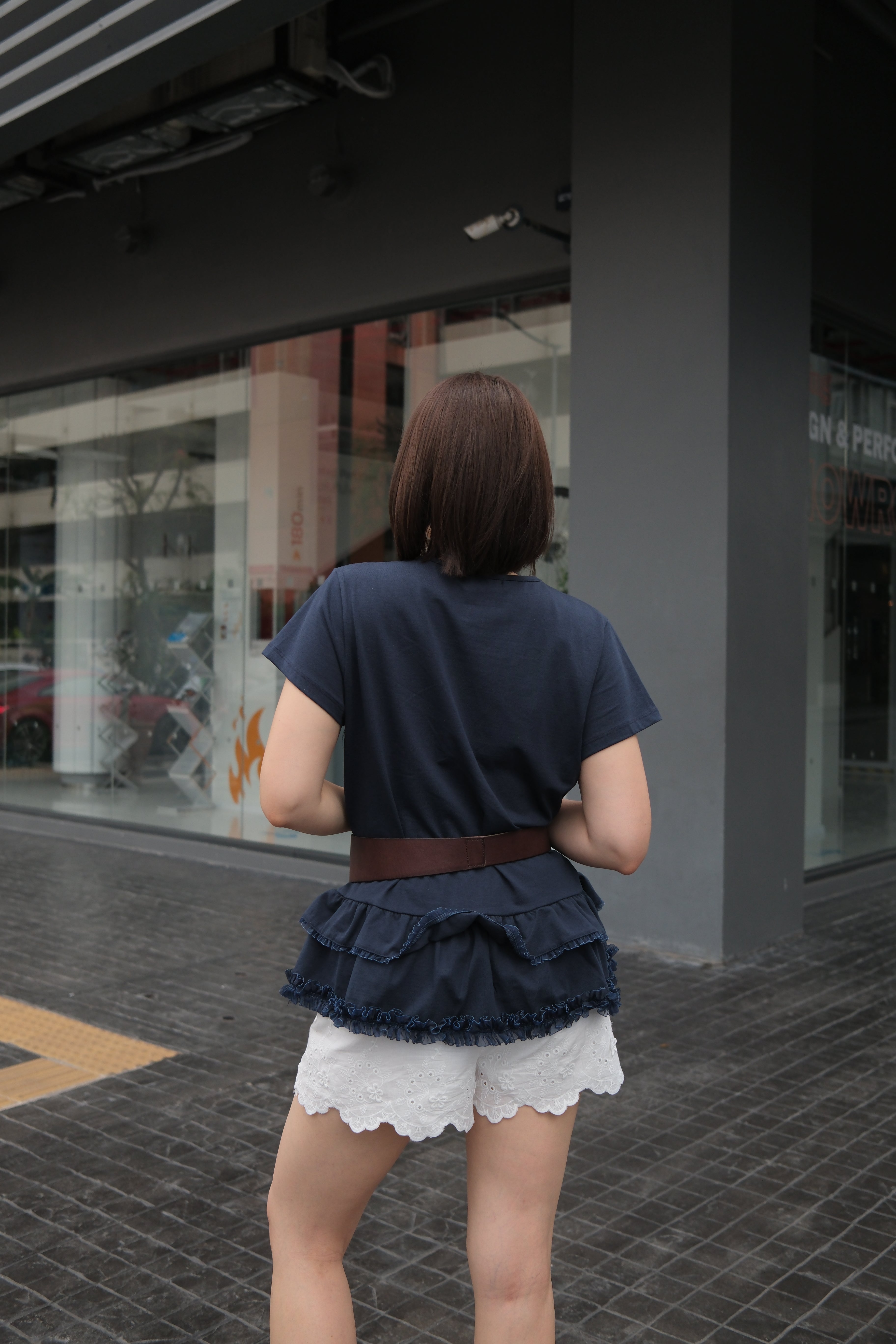 Giselle ruffle layer soft tee