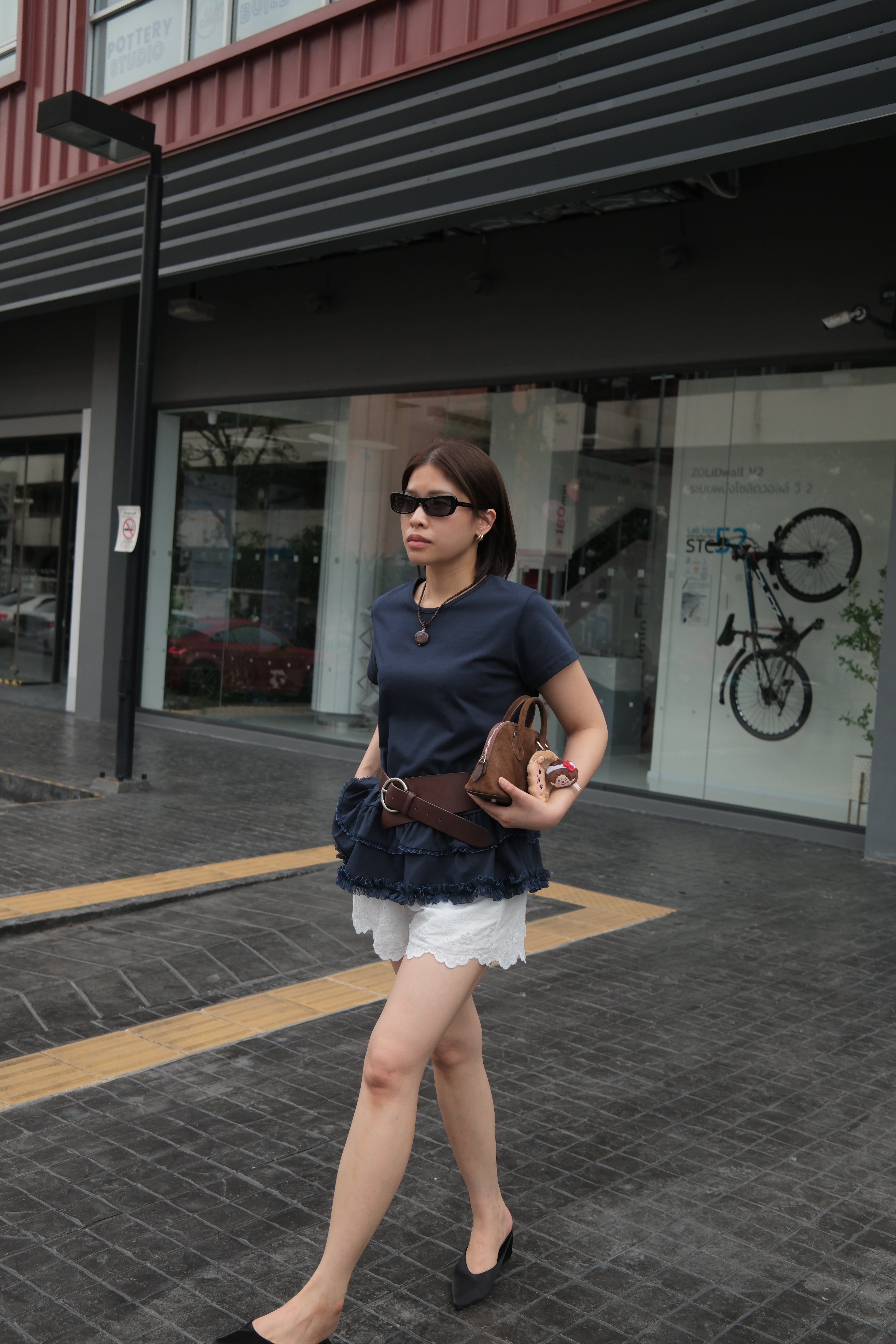 Giselle ruffle layer soft tee