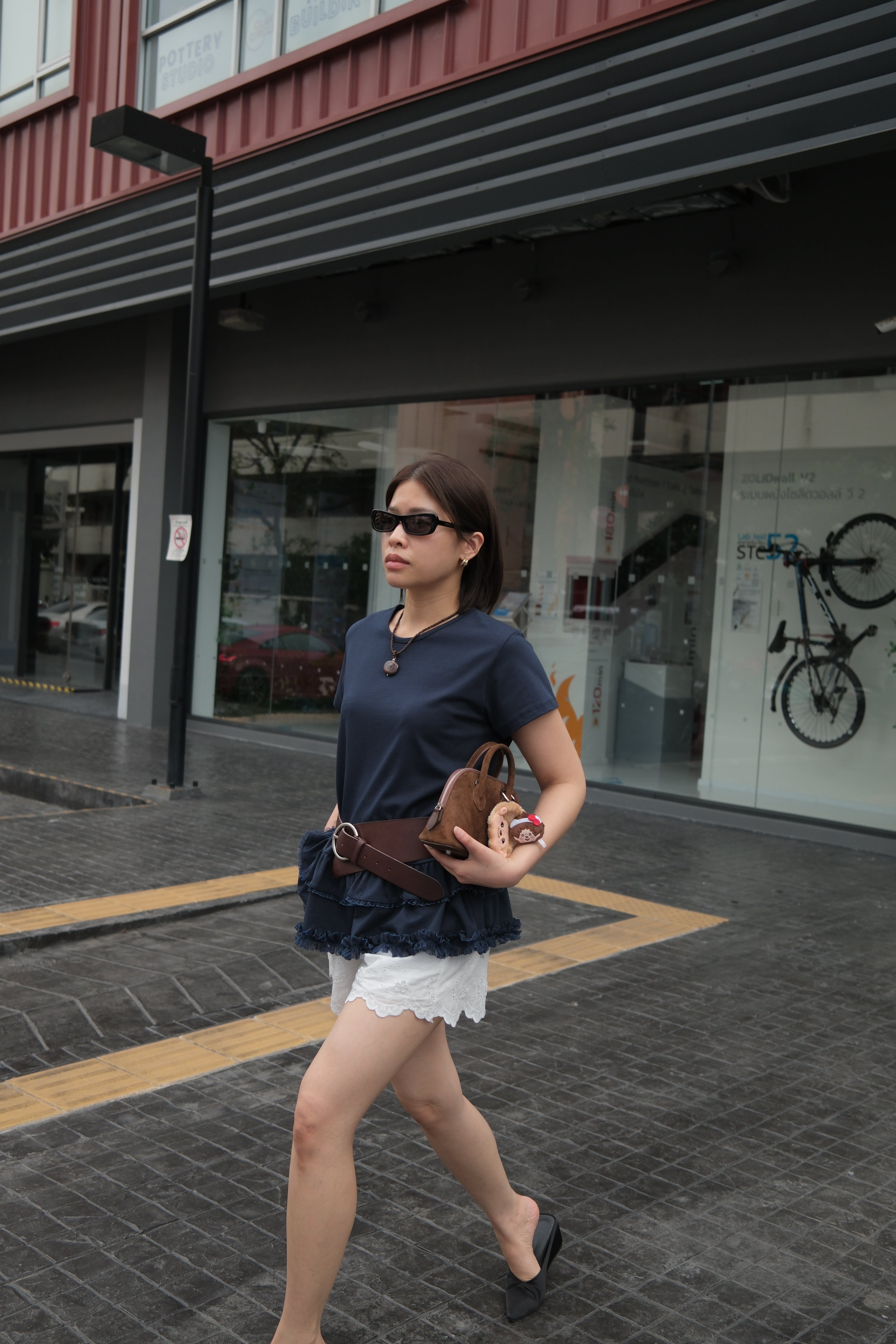 Giselle ruffle layer soft tee