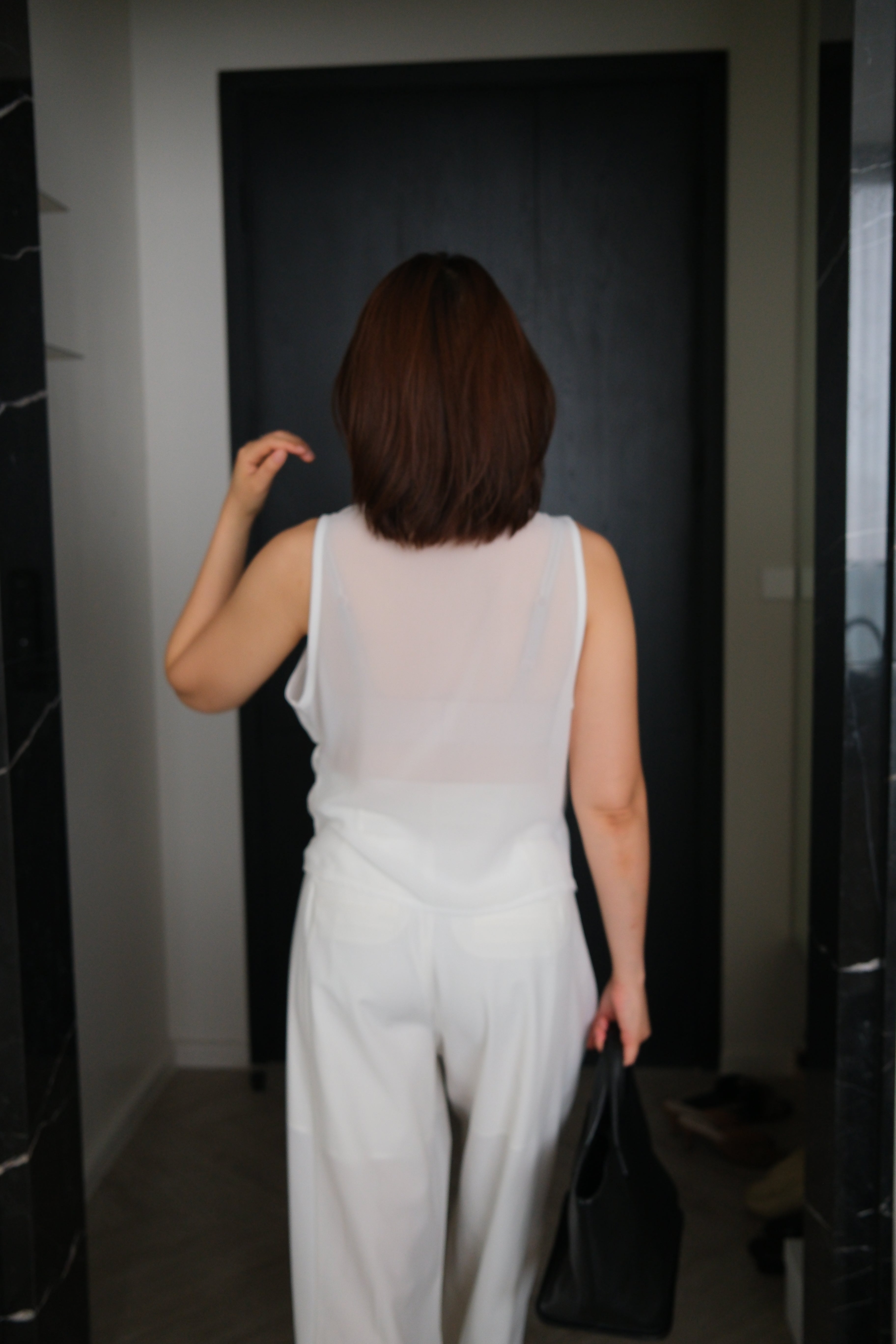 Jolie sheer wrap blouse