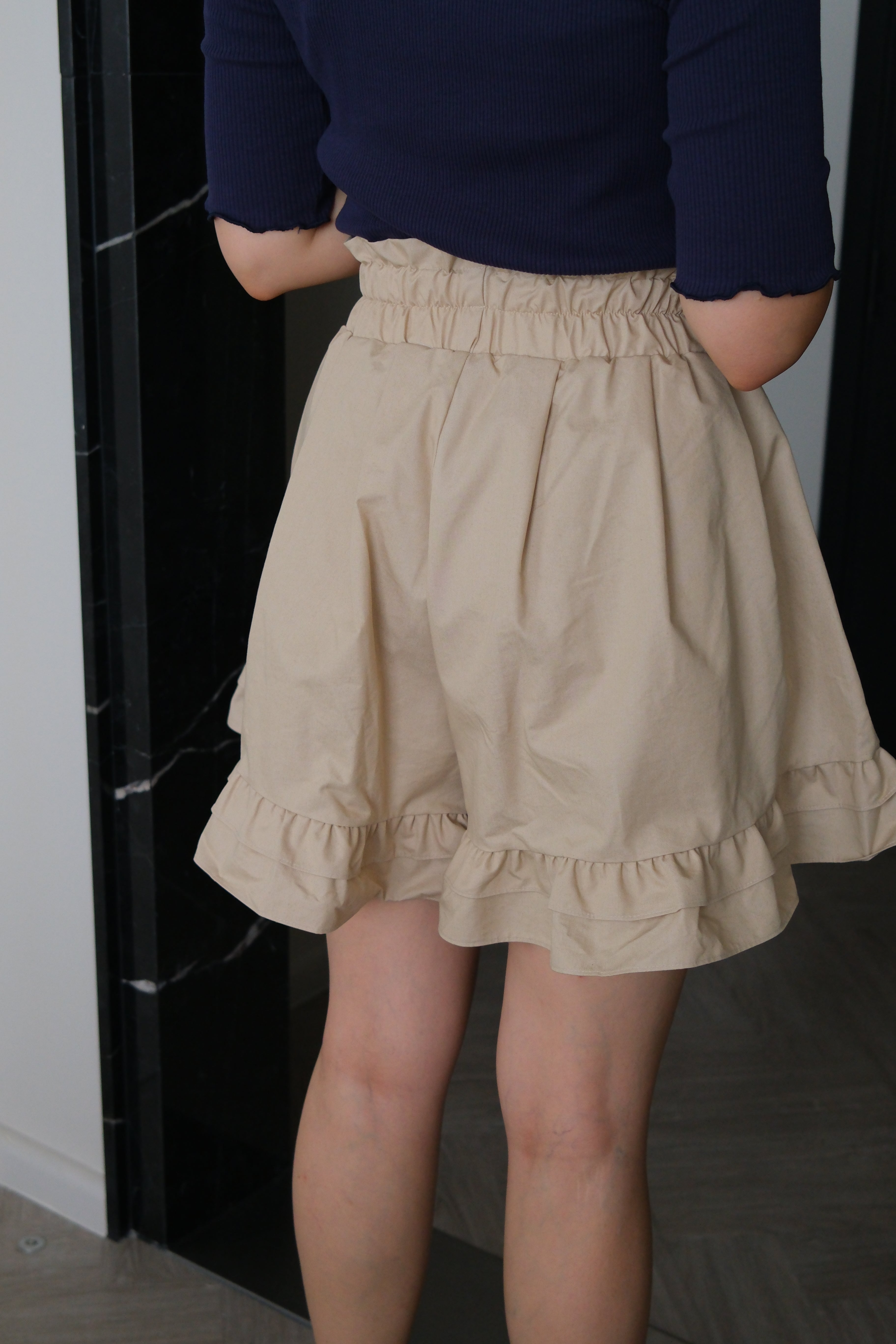 Kyla ruffled wide leg shorts