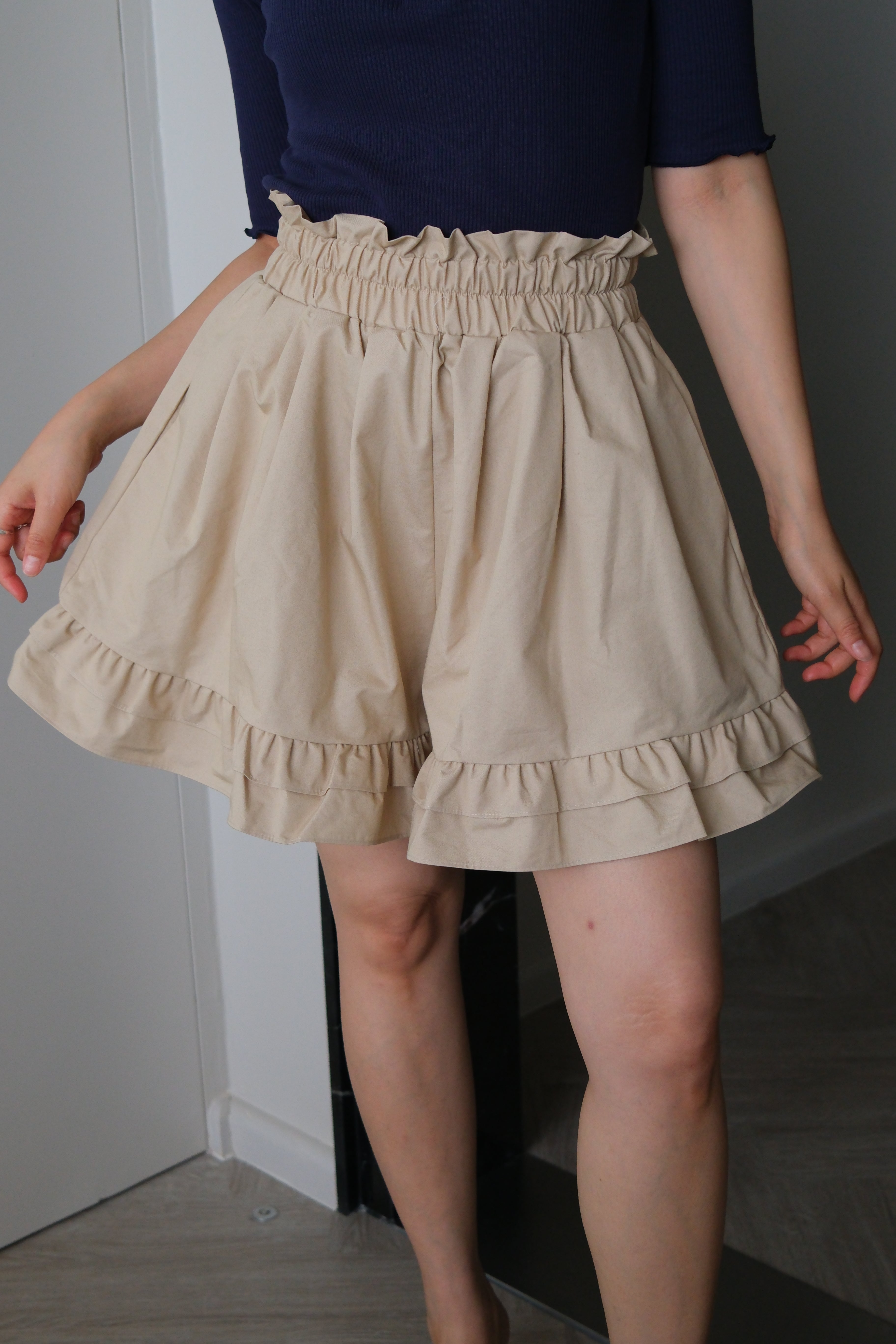 Kyla ruffled wide leg shorts