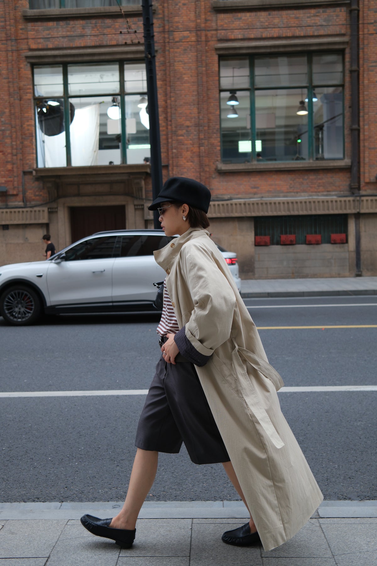 Briar Plaid Lined Trench Coat