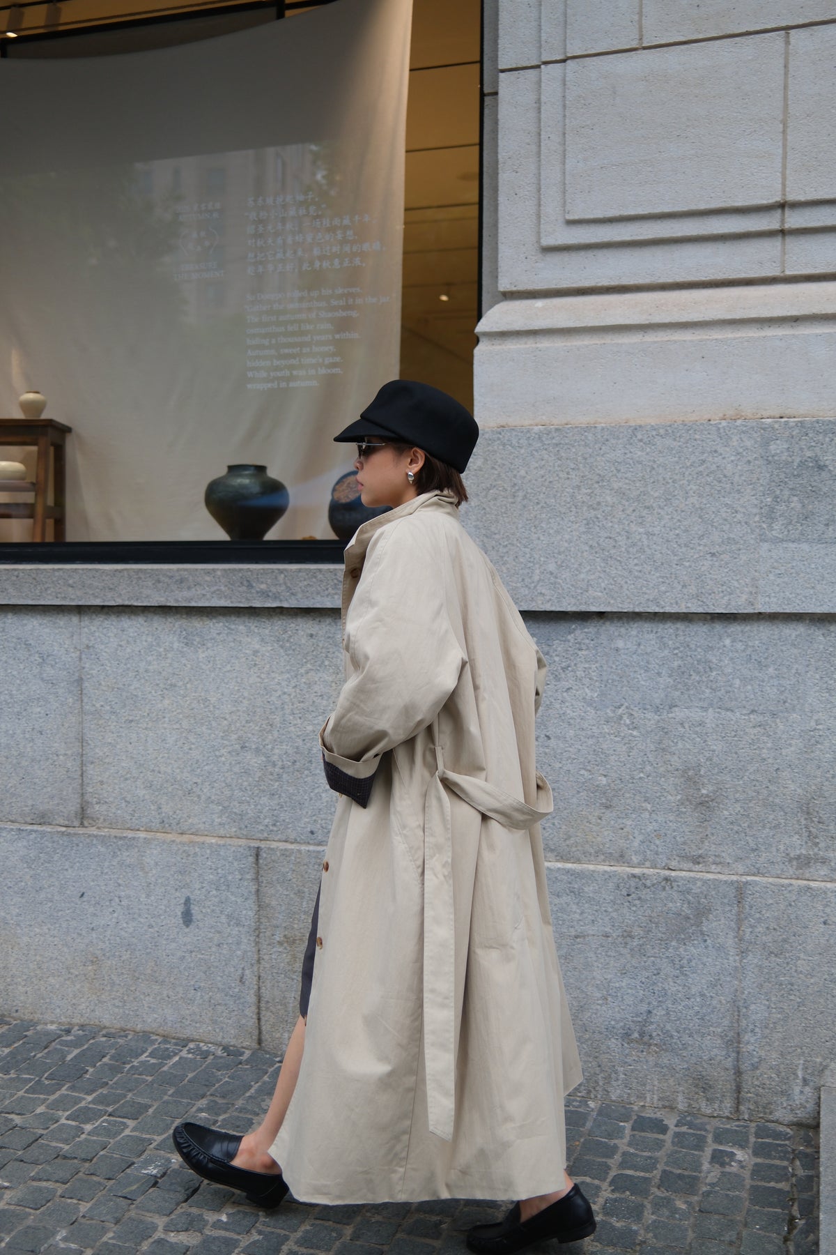 Briar Plaid Lined Trench Coat
