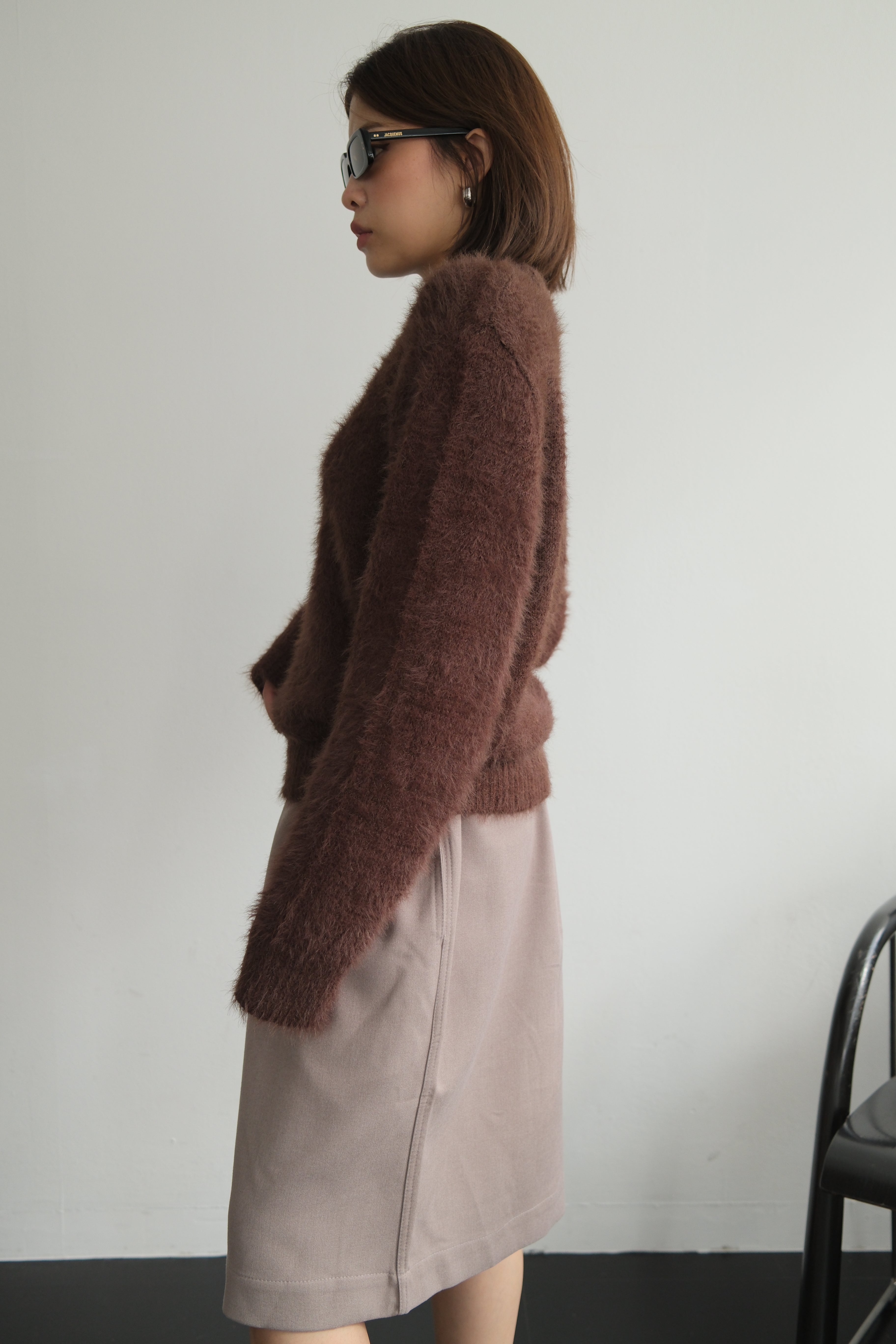 Holly fluffy knitted pullover