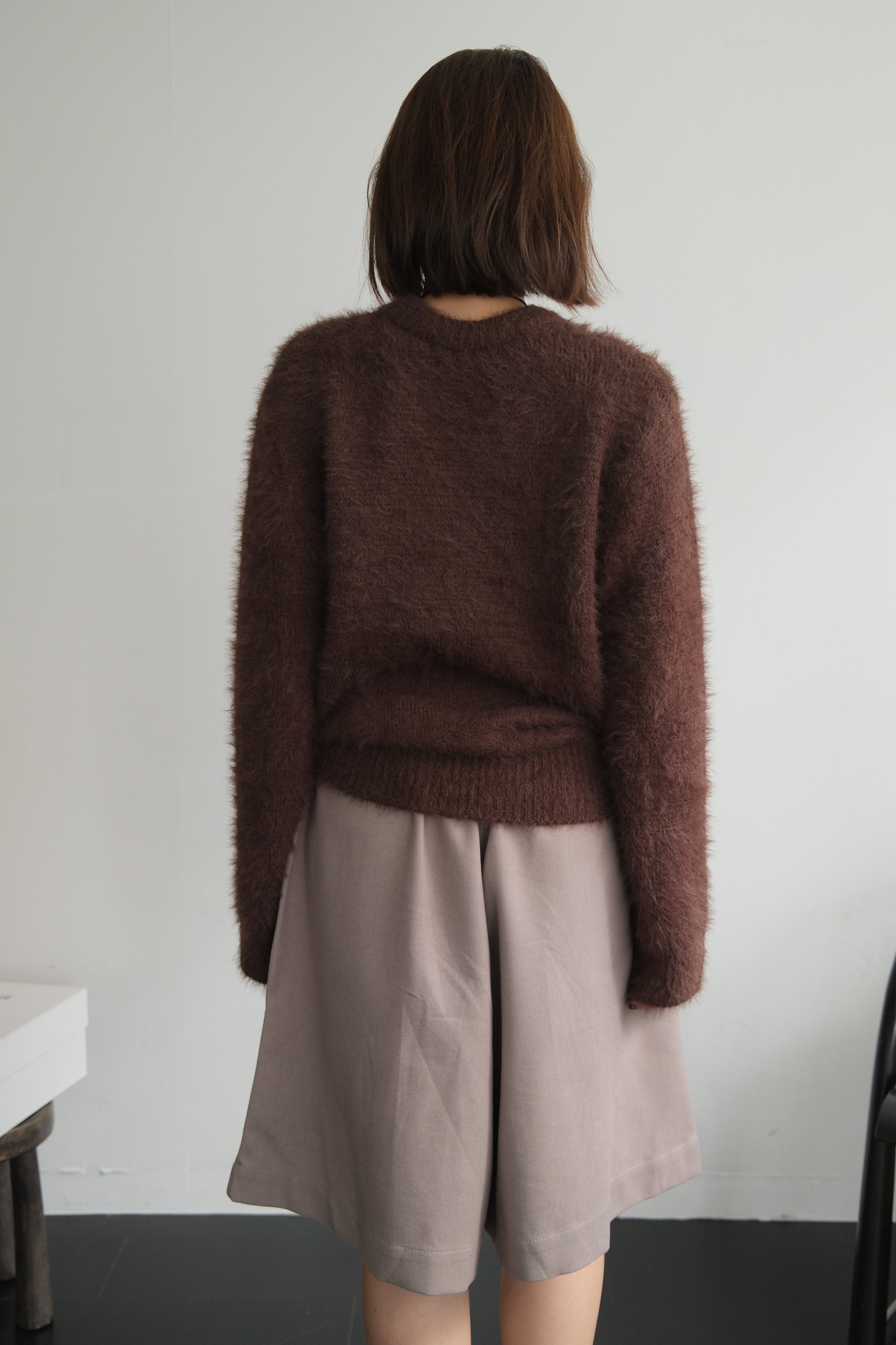 Holly fluffy knitted pullover
