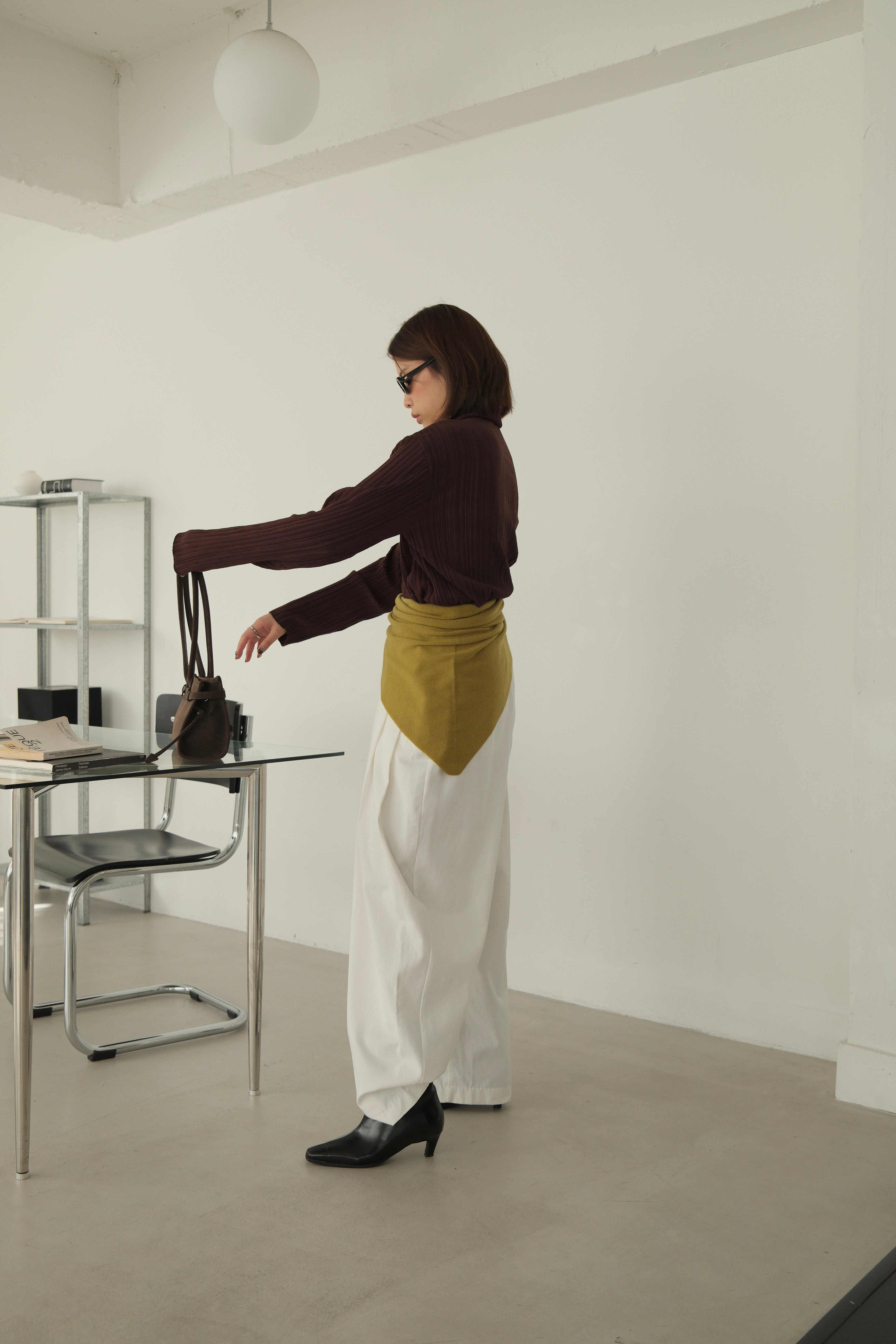 Glowny pleat polo top