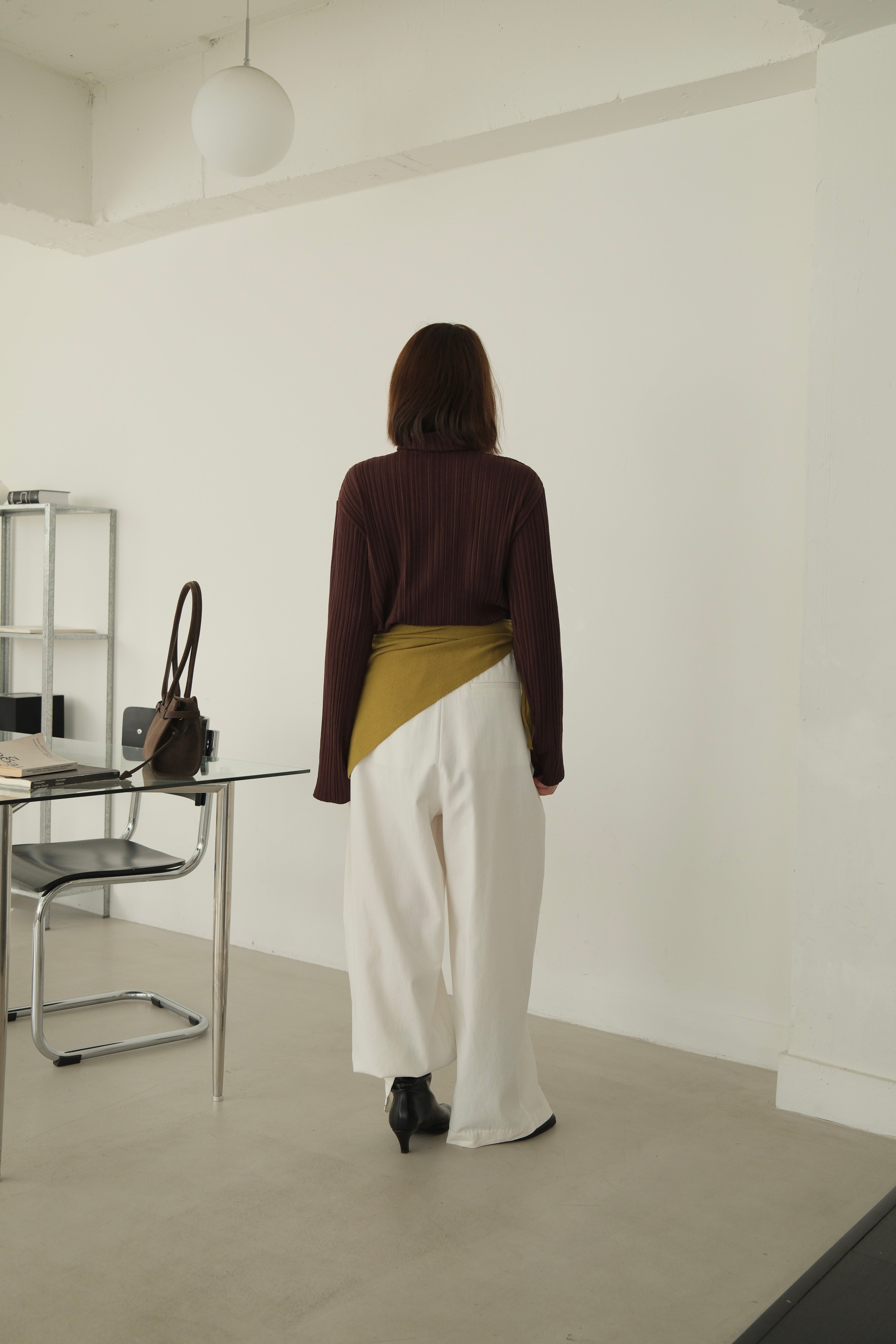 Glowny pleat polo top