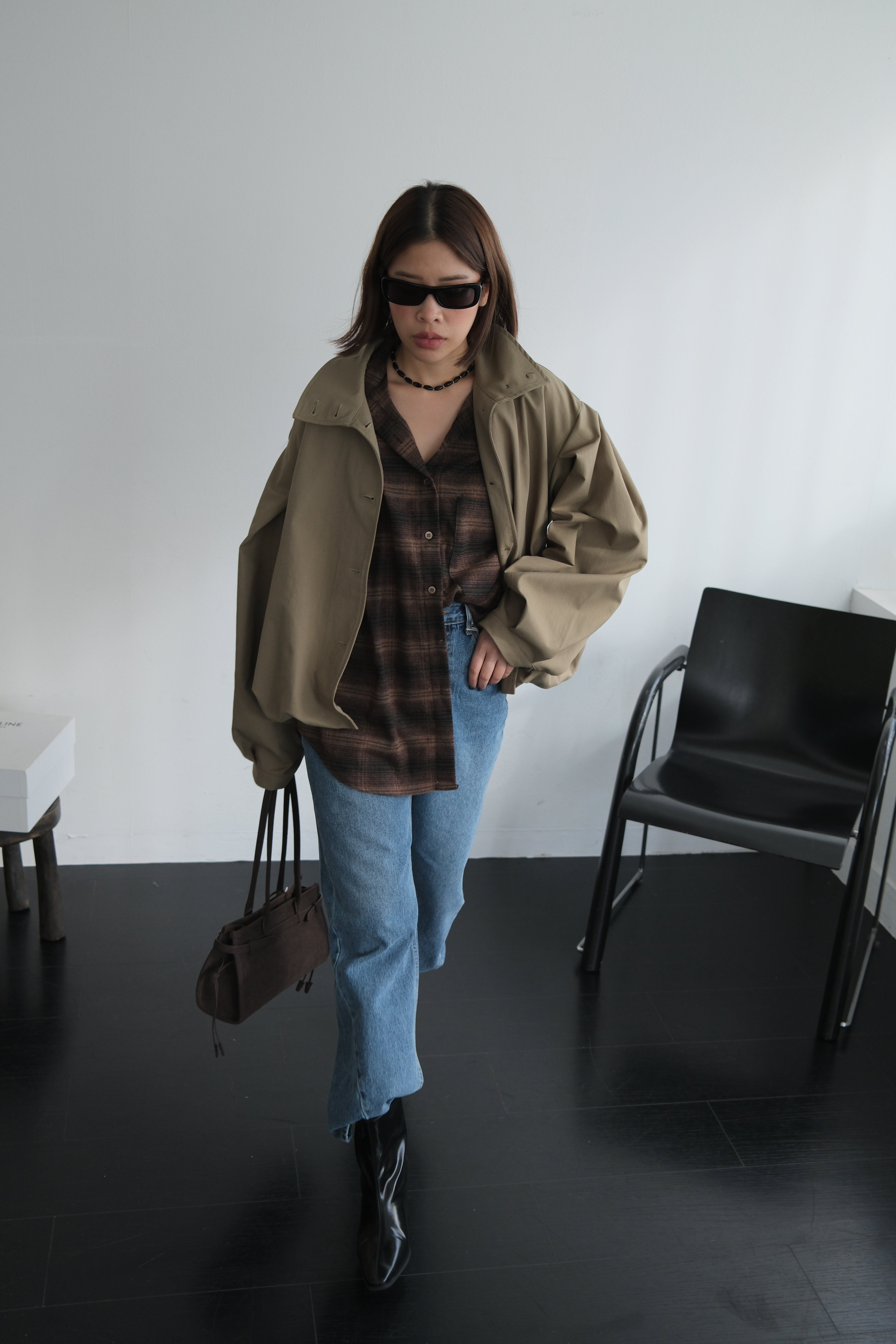 Rotti Funnel neck bomber jacket