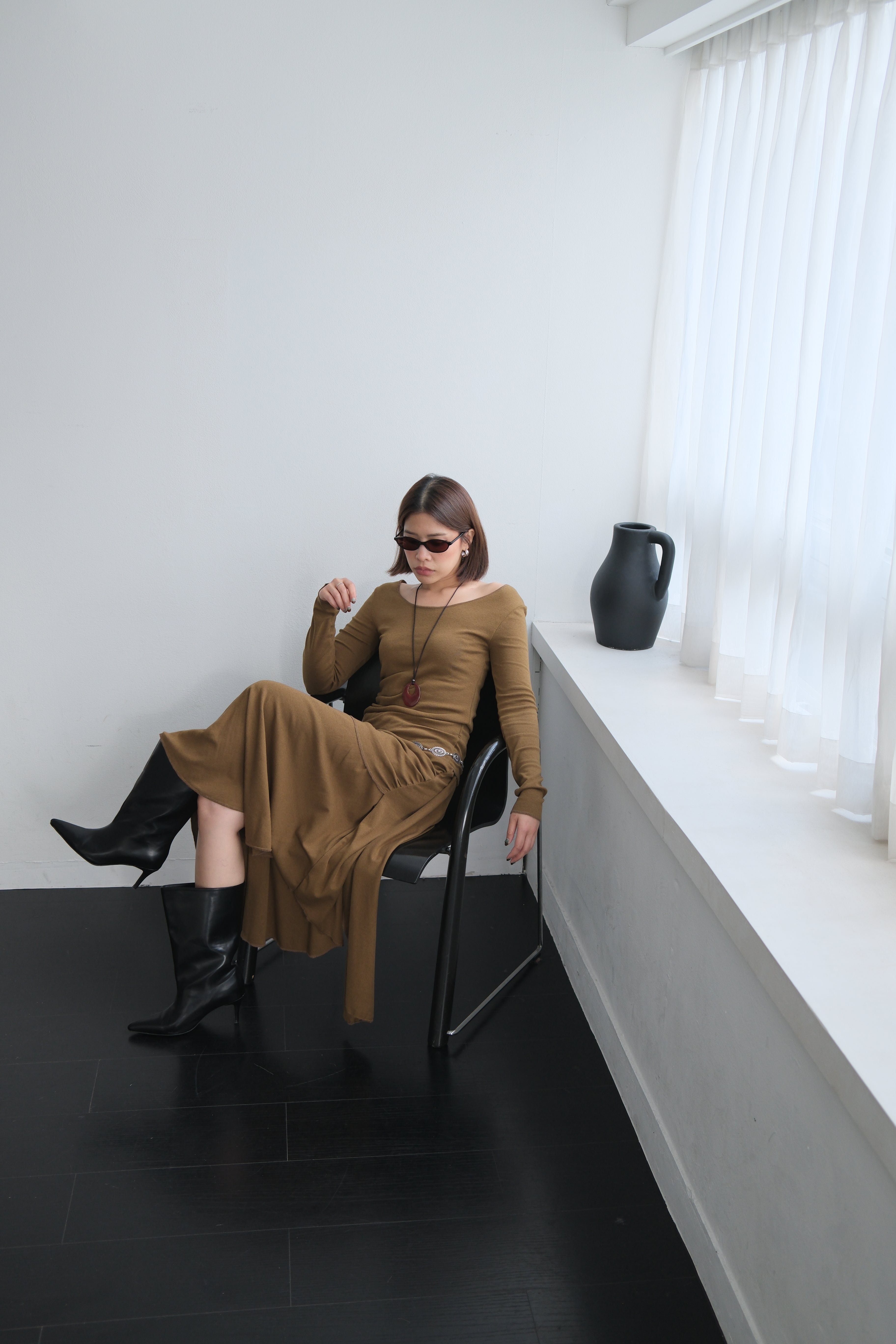 Evely unbalance skirt