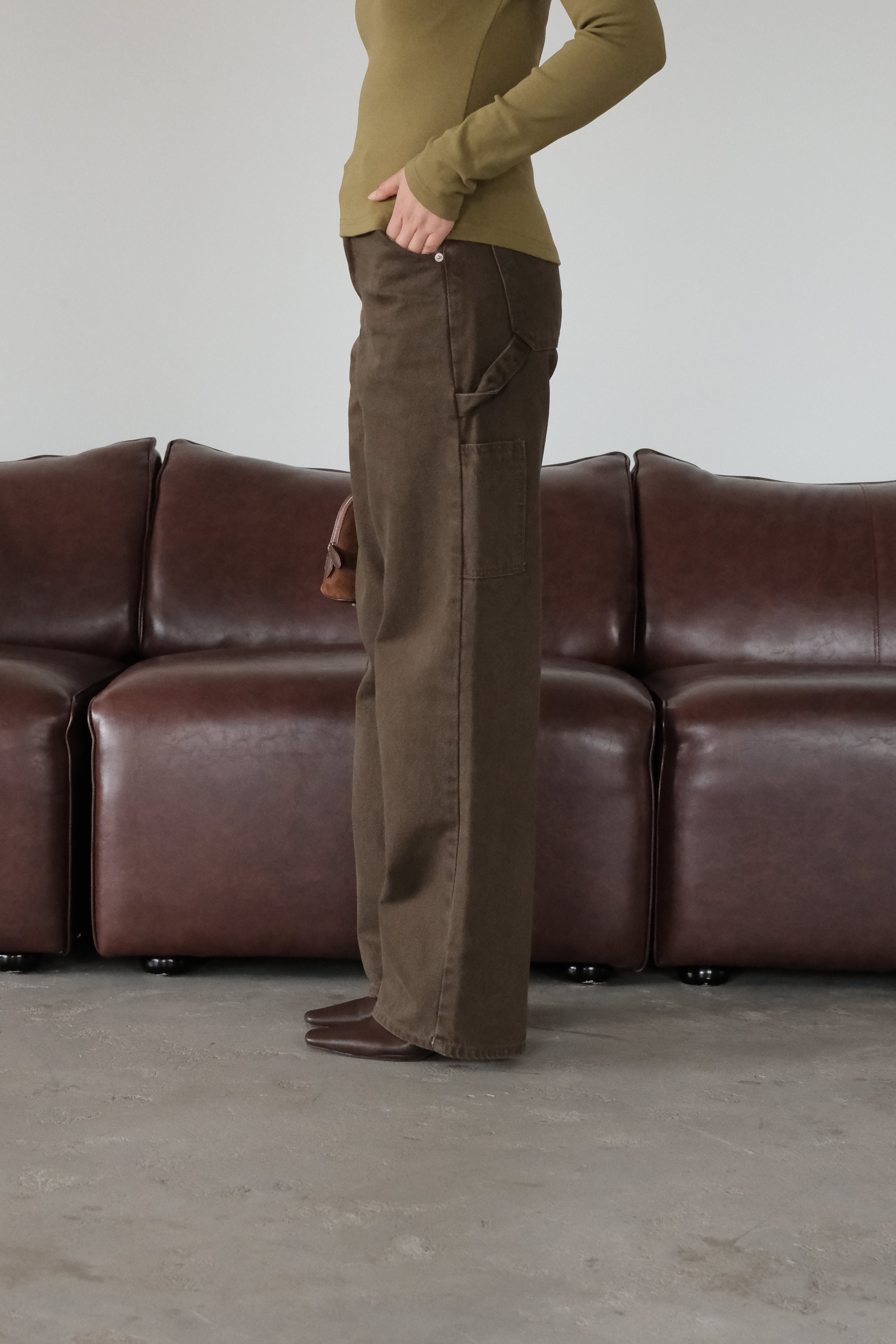 Moss utility cargo pocket jeans