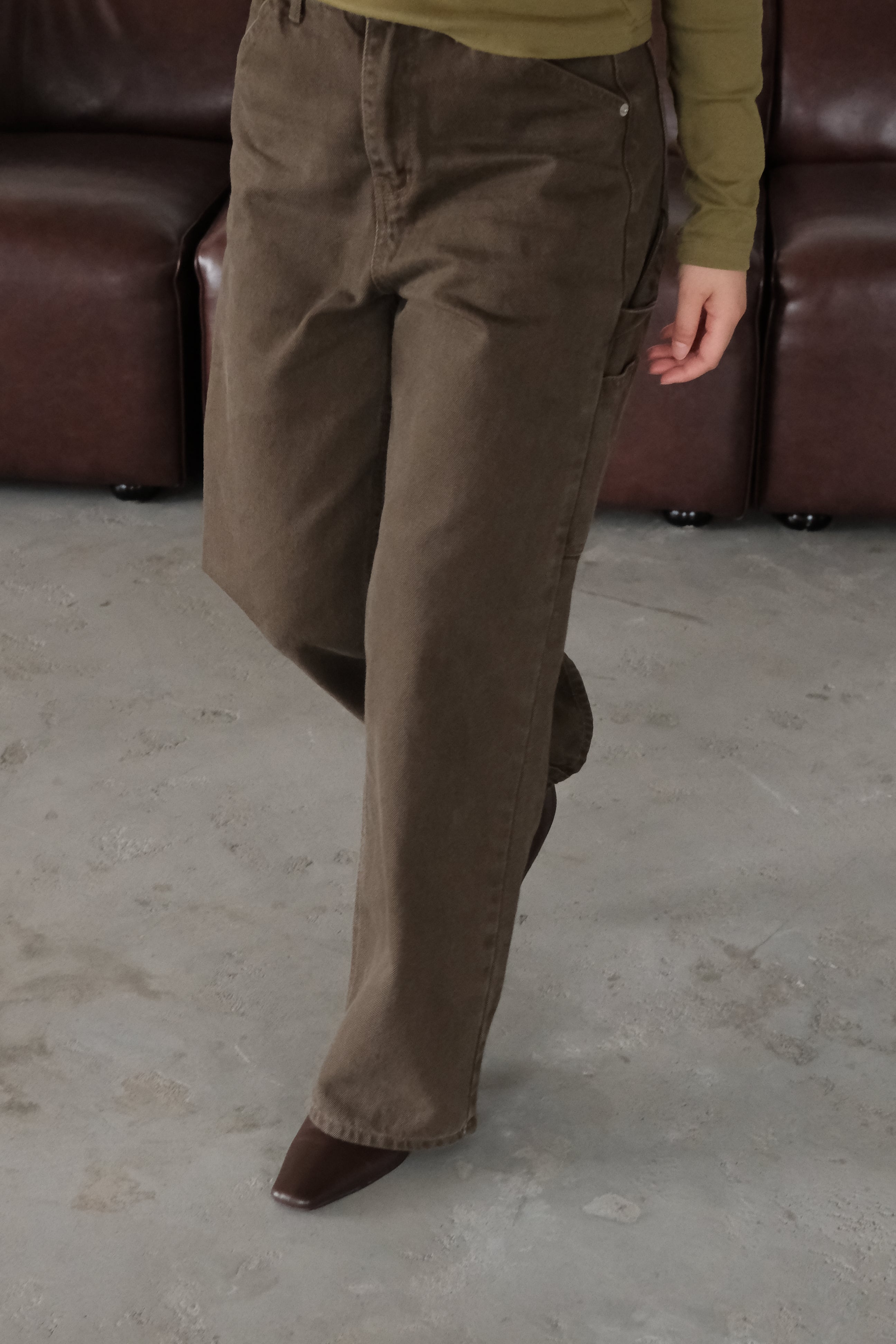 Moss utility cargo pocket jeans