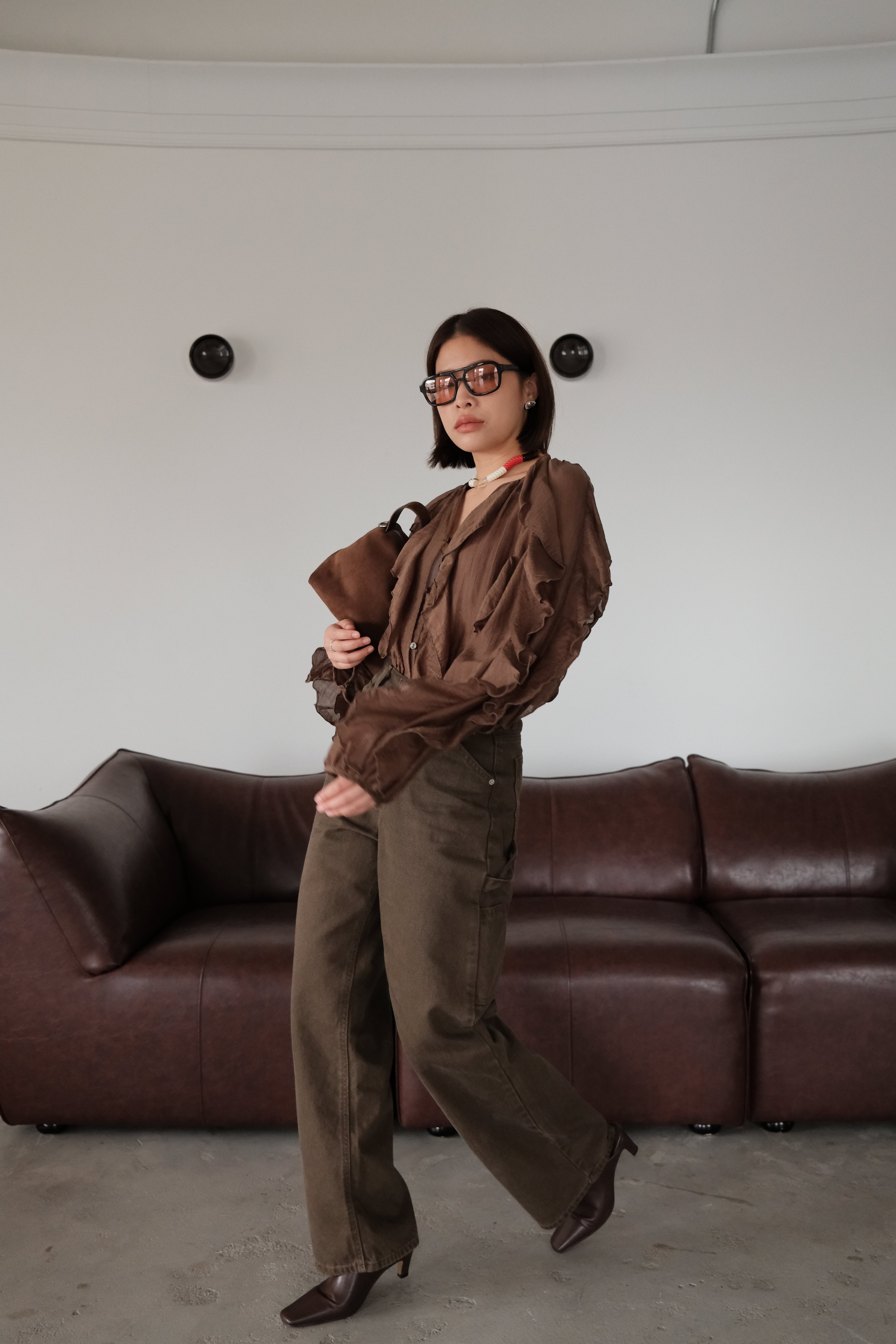 Moss utility cargo pocket jeans