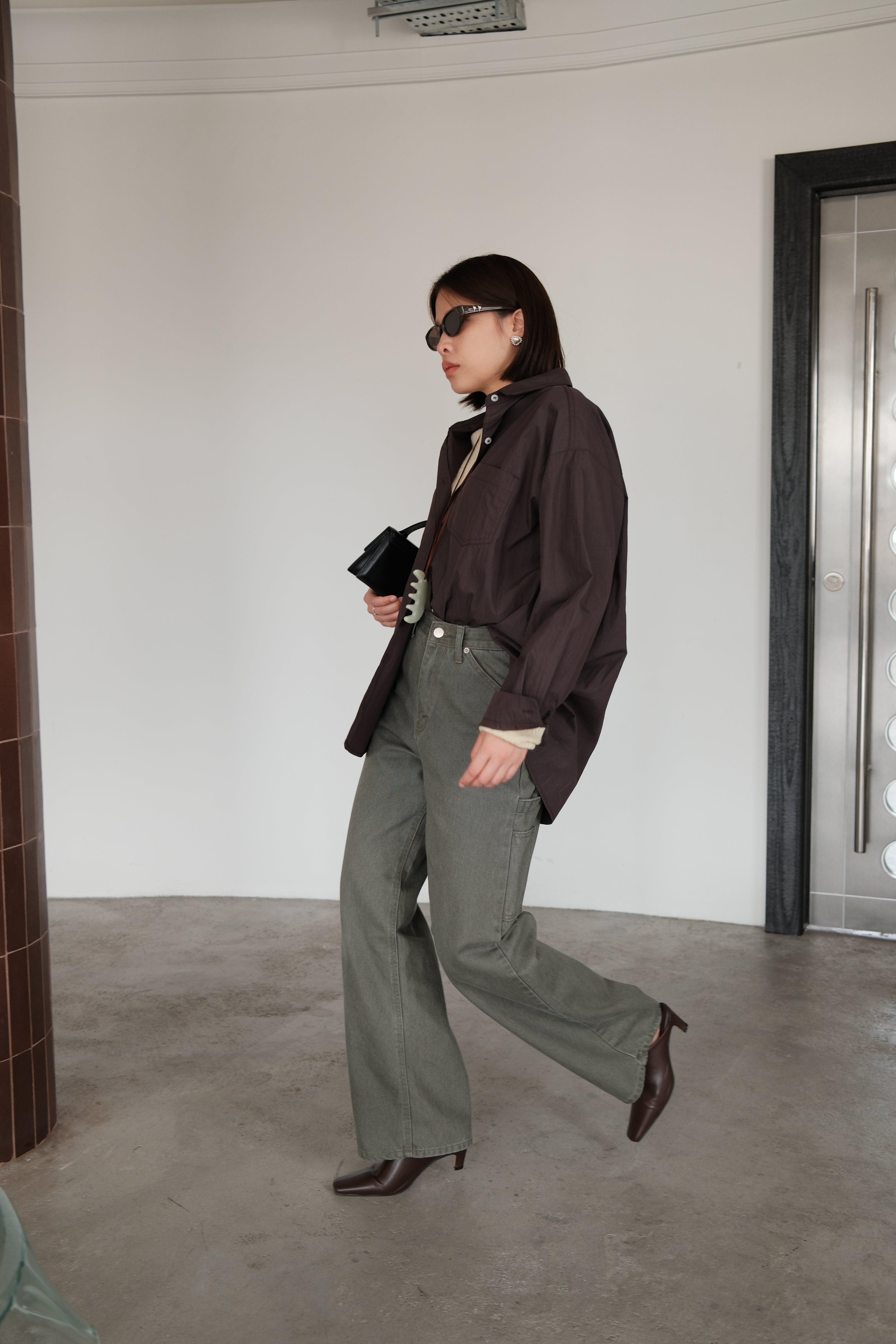Moss utility cargo pocket jeans