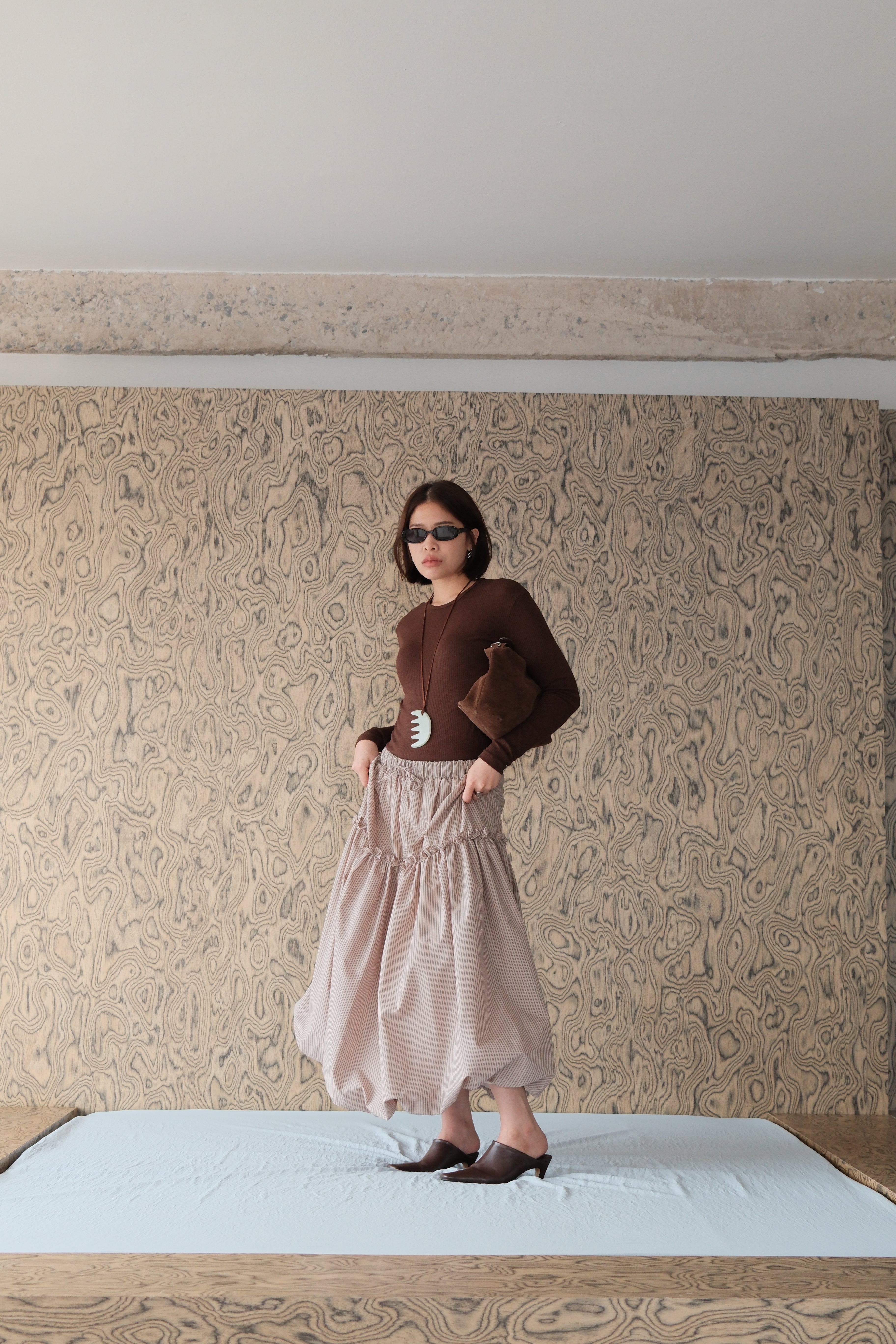 Cetti cotton ribbed long-sleeve soft tee