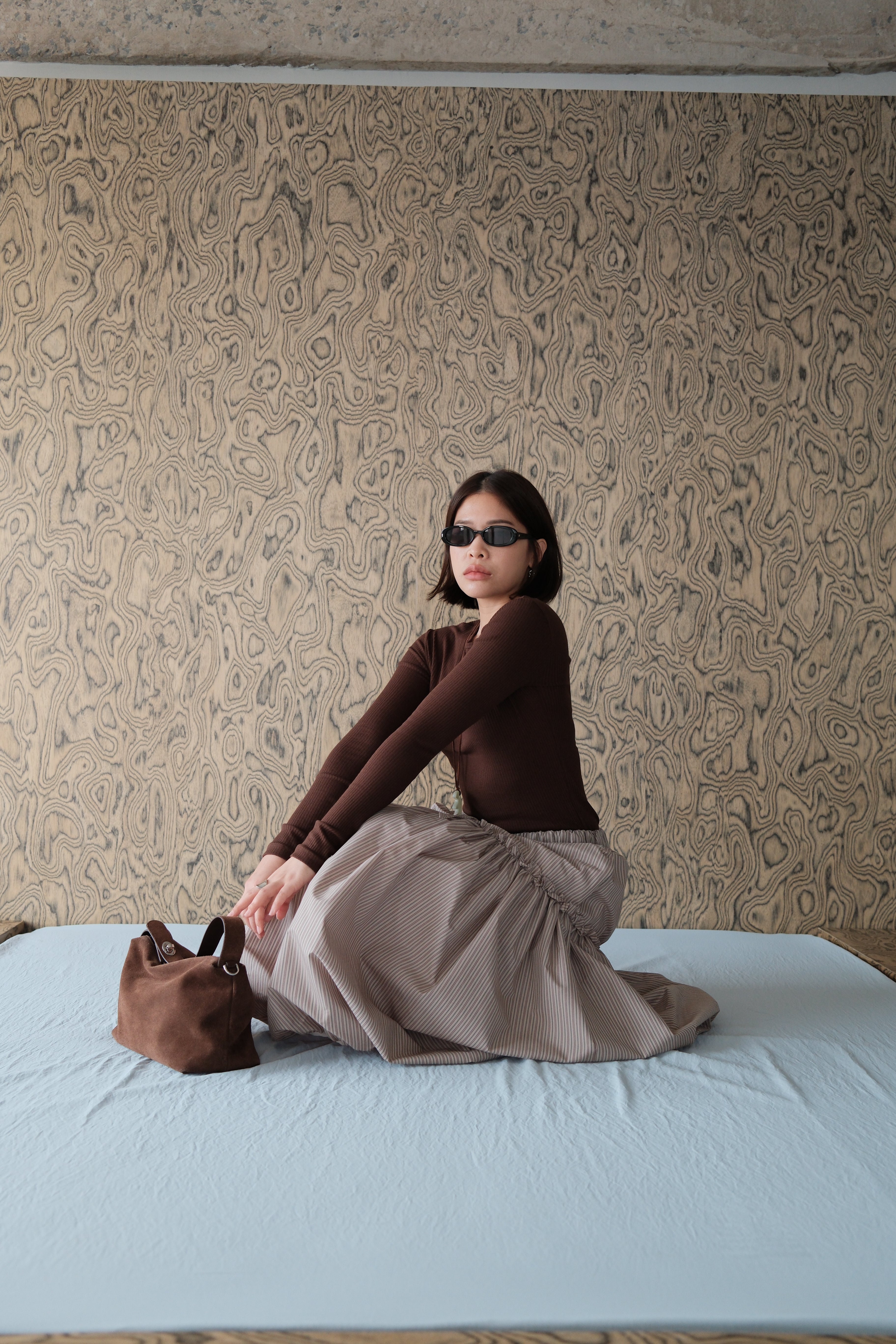 Cetti cotton ribbed long-sleeve soft tee