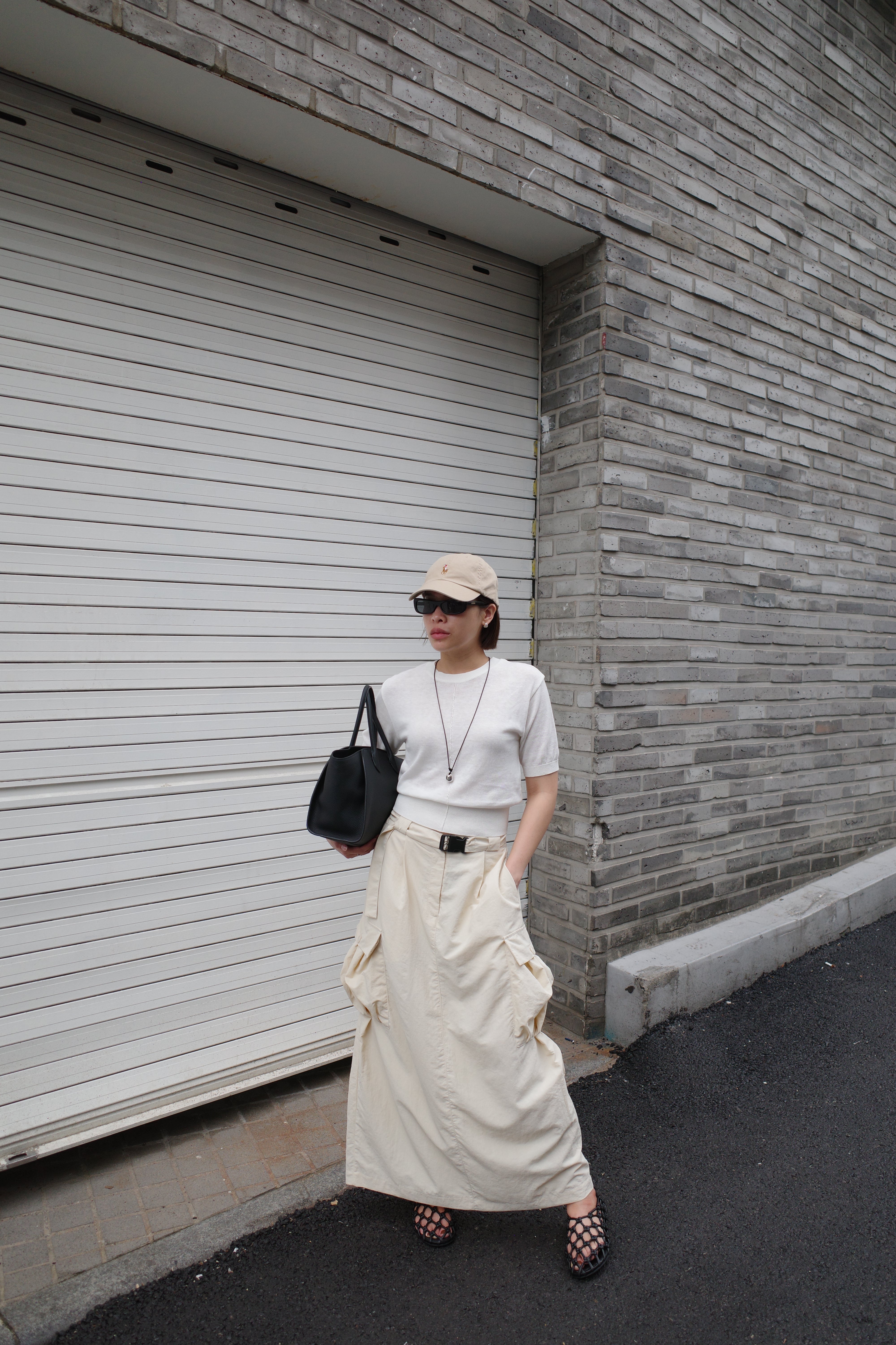 Nelly Utility Nylon Skirt