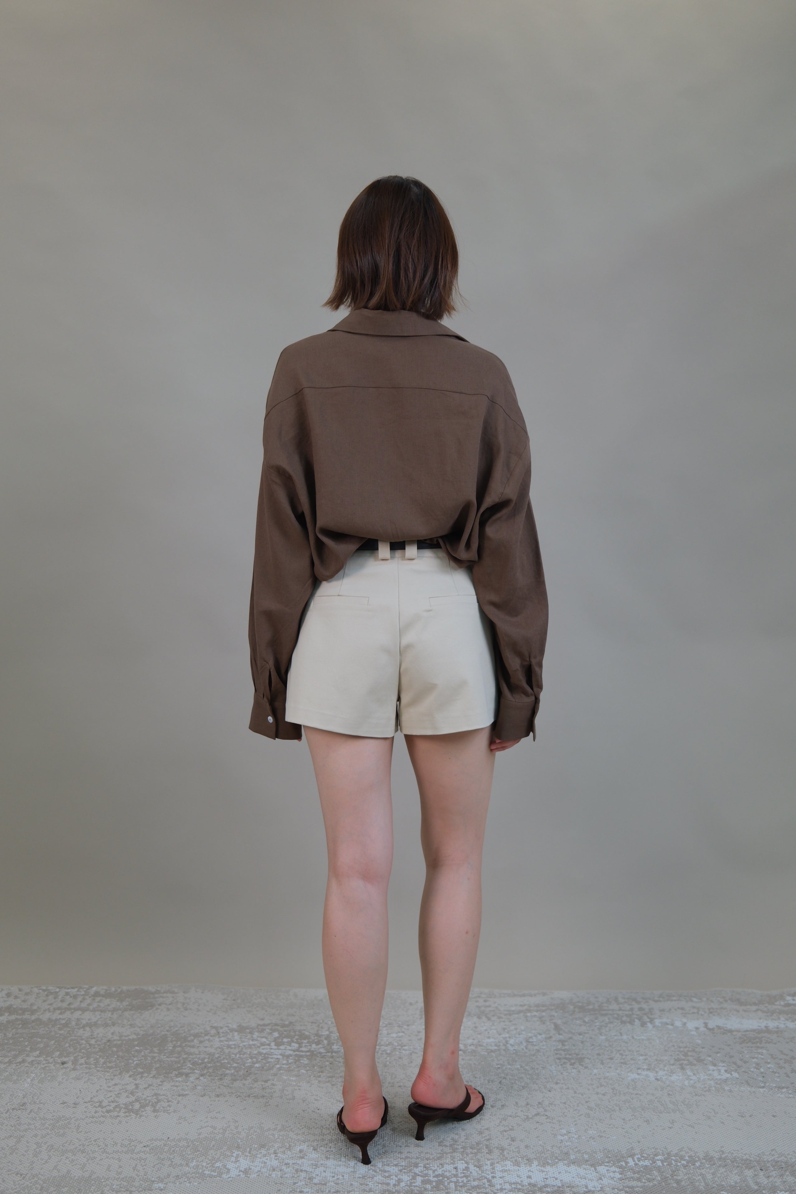 Summer Linen crop shirt