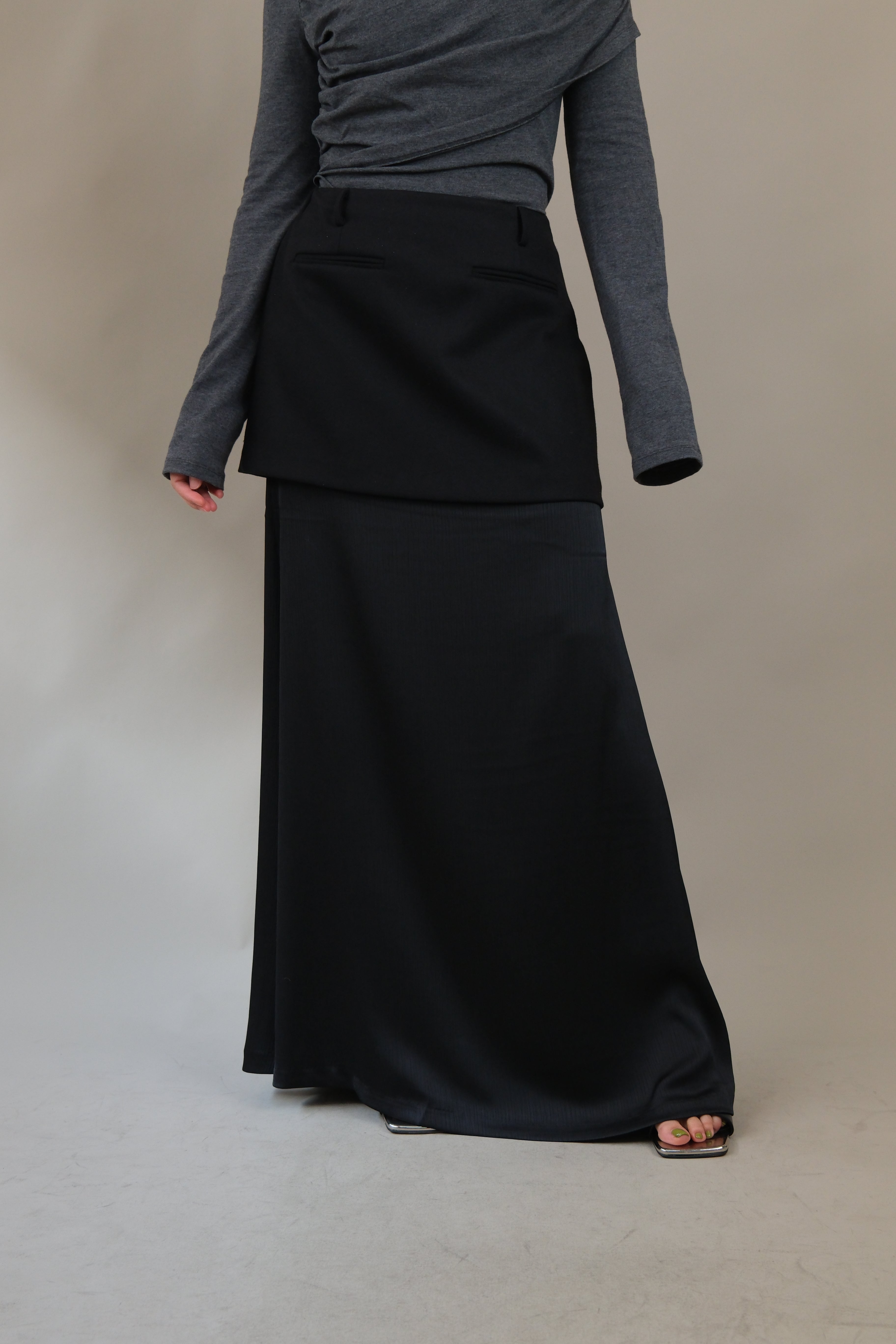 Siere double layer maxi skirt