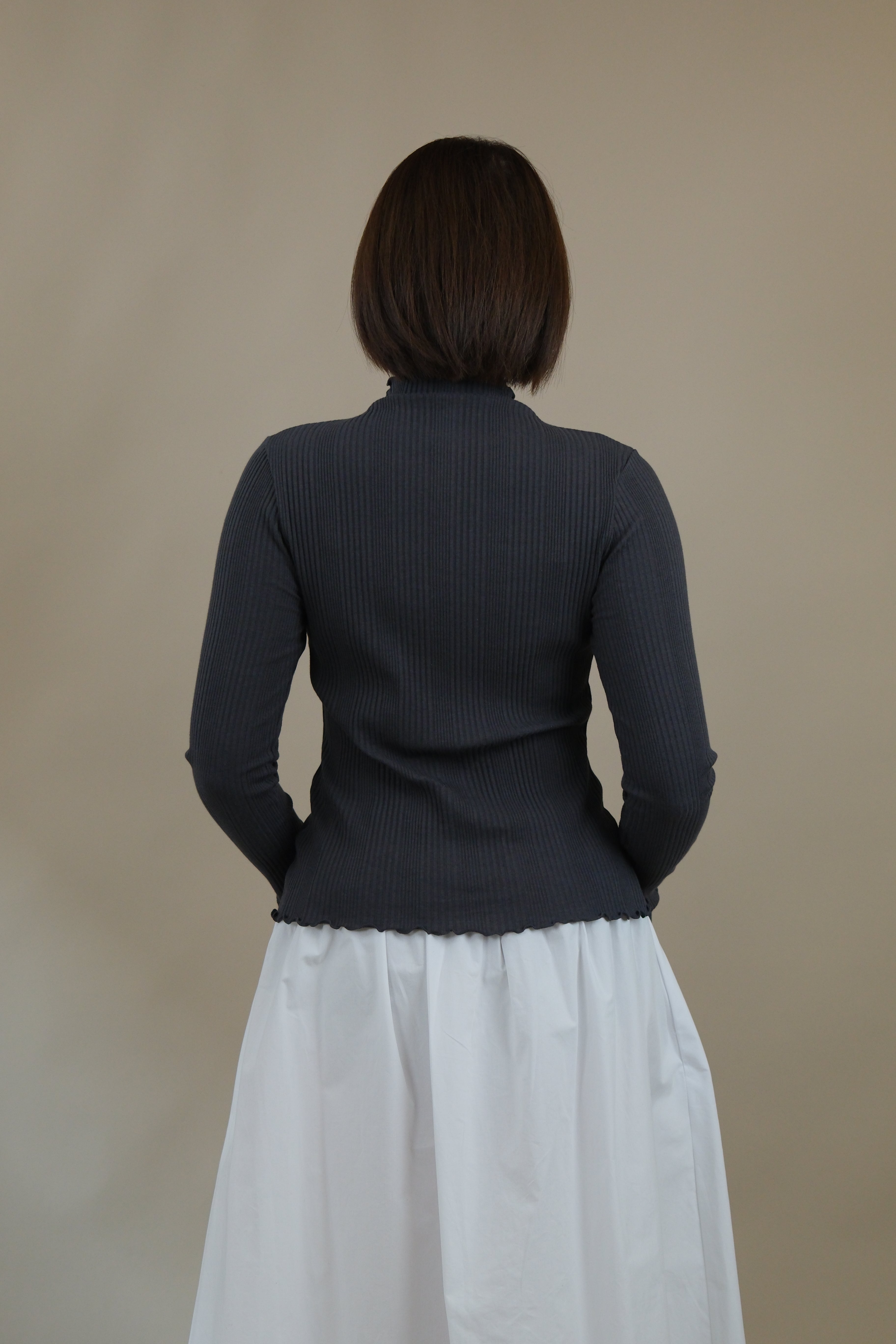 Roony ruffle edge 2-way cardigan