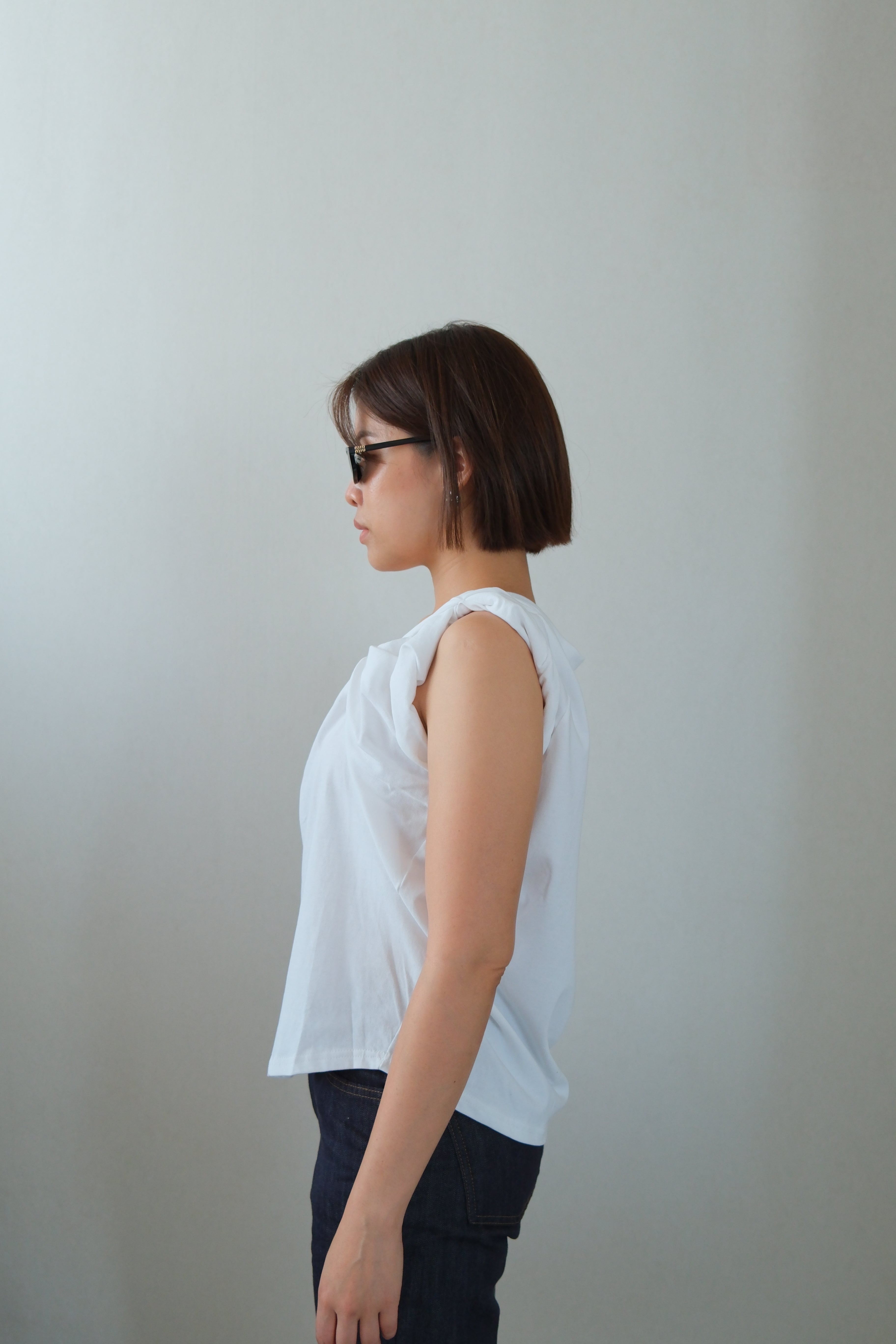 Morrow 2-Way Rolled Sleeve Top