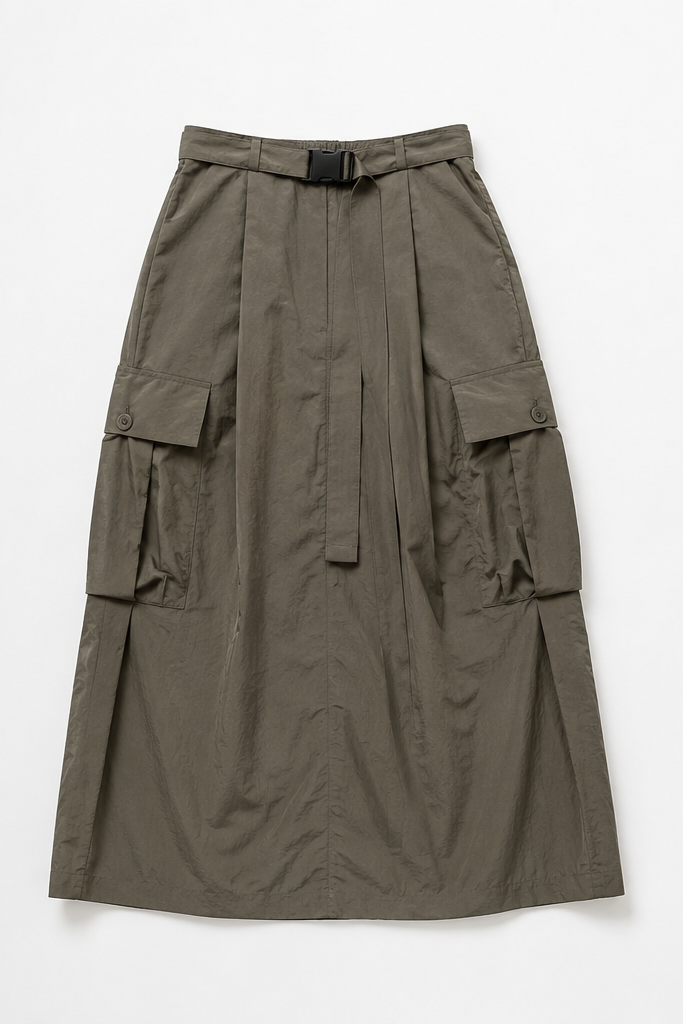 Nelly Utility Nylon Skirt