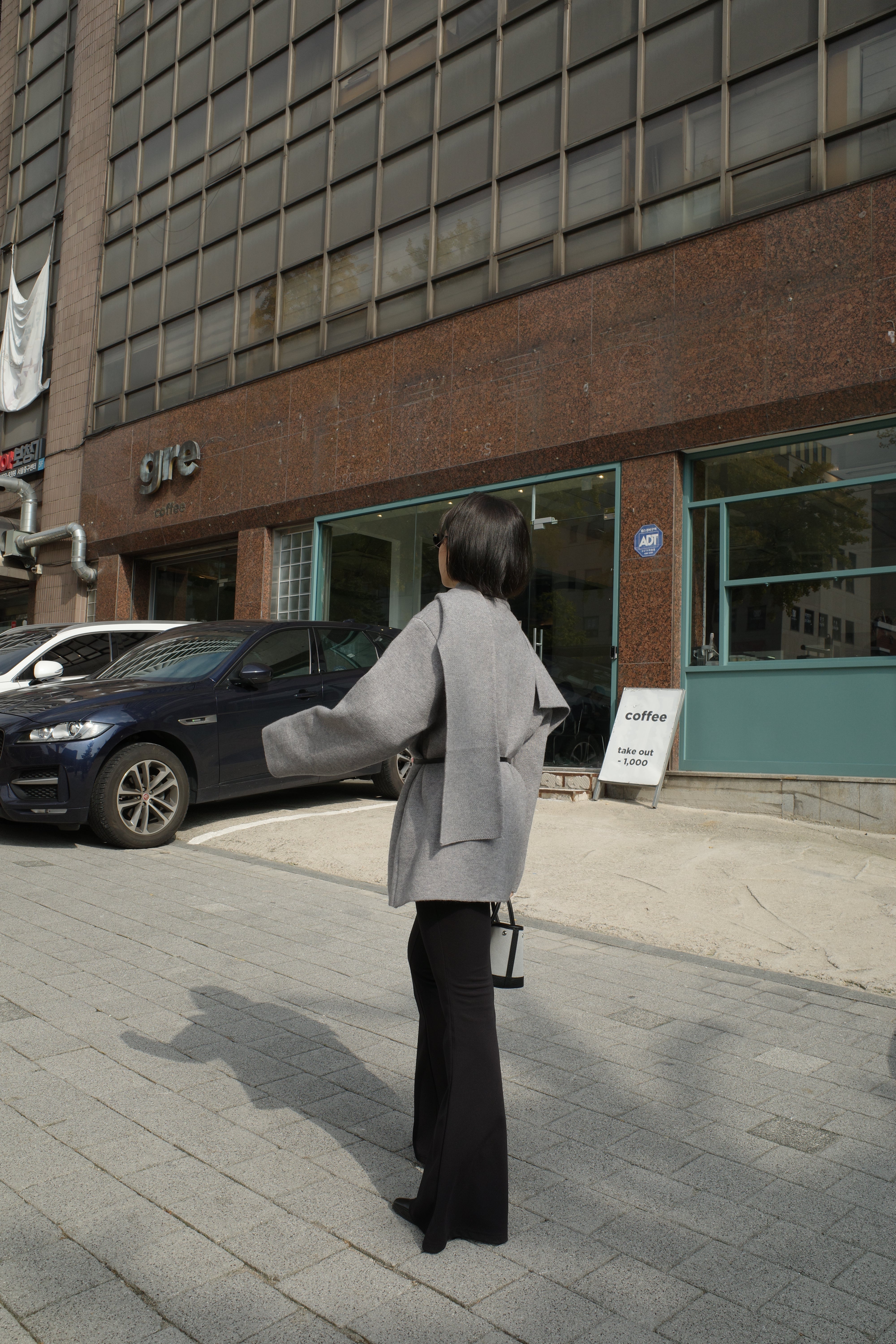 Marlo Scarf detail wrap cardigan