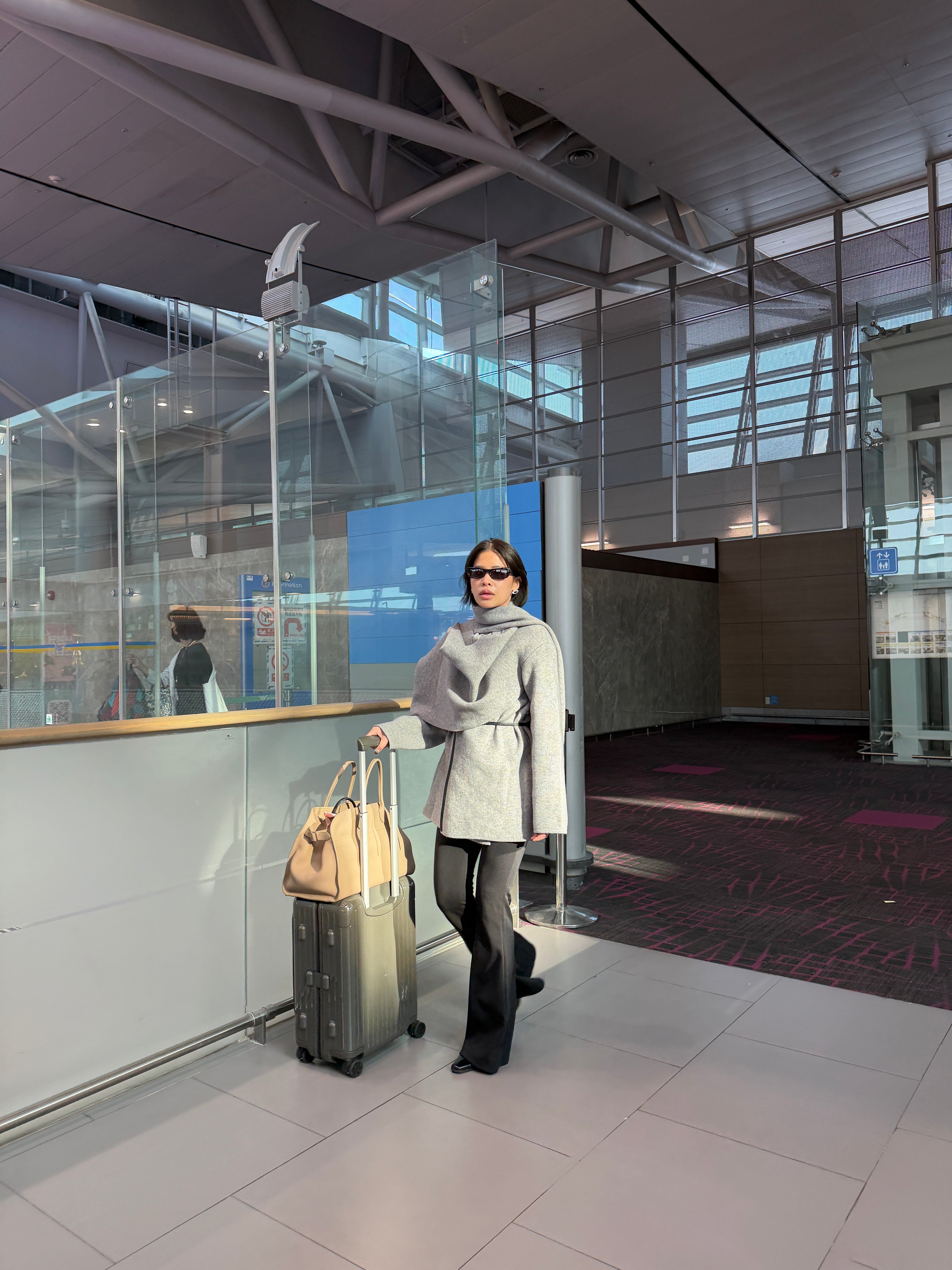 Marlo Scarf detail wrap cardigan