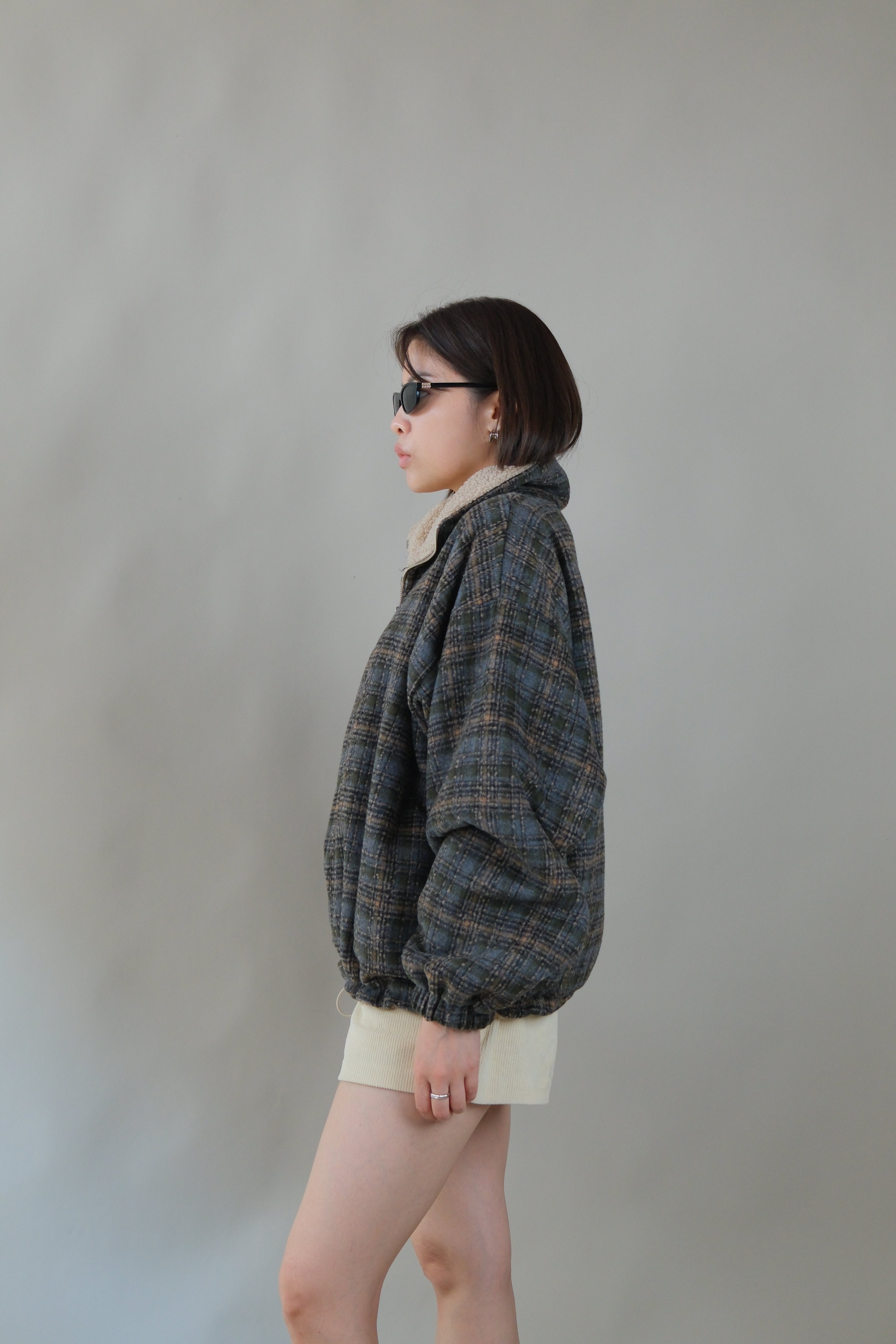 reversible teddy pullover