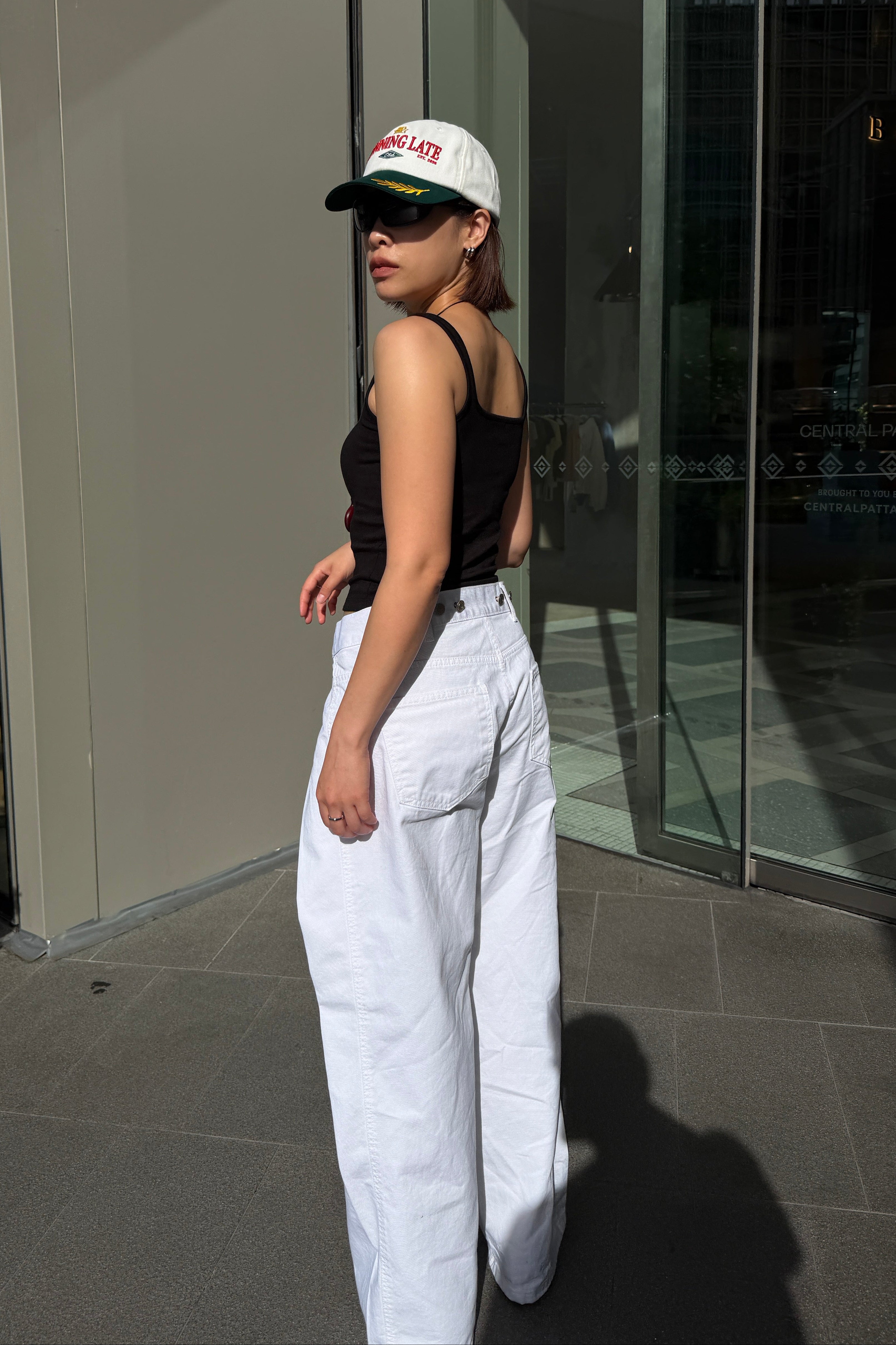 Exaggerated 2 way wrap jeans