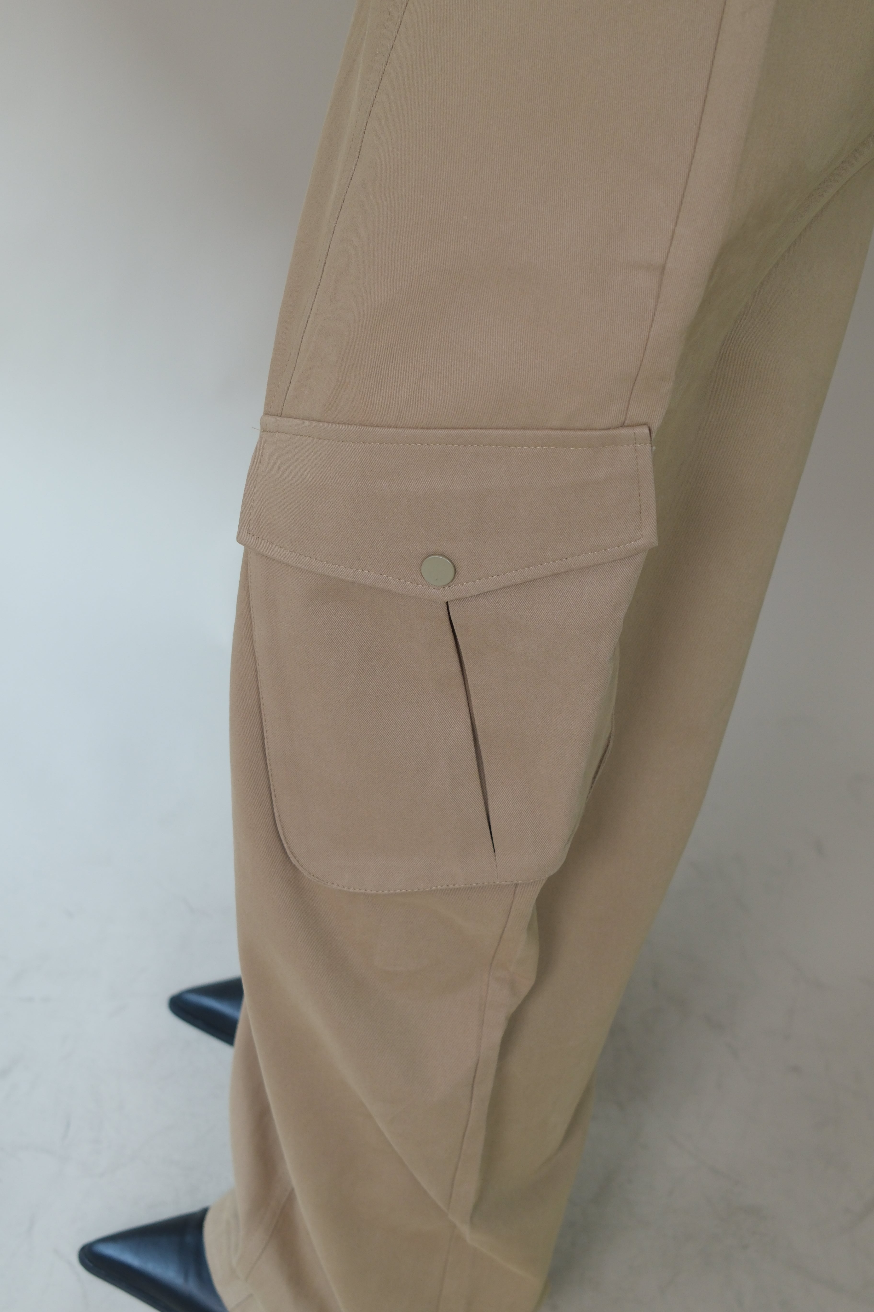 Cotton adjustable hem cargo pants