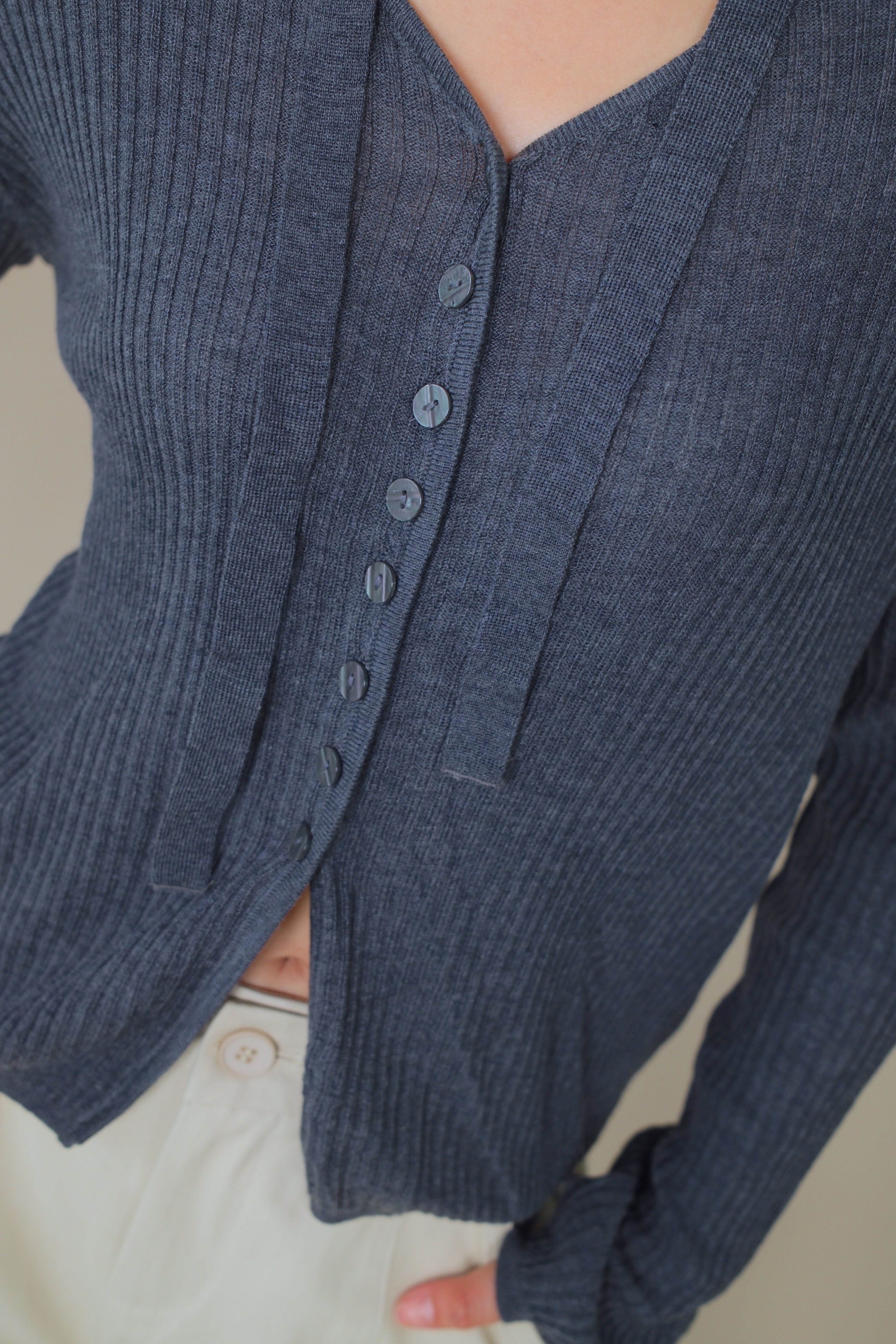 v neck summer knit cardigan