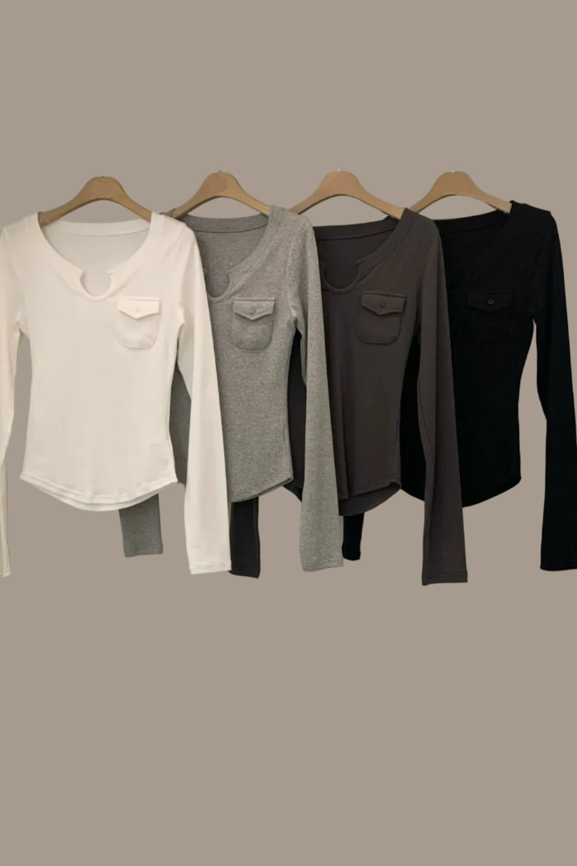 Mia Mini Pocket Long Sleeve Top