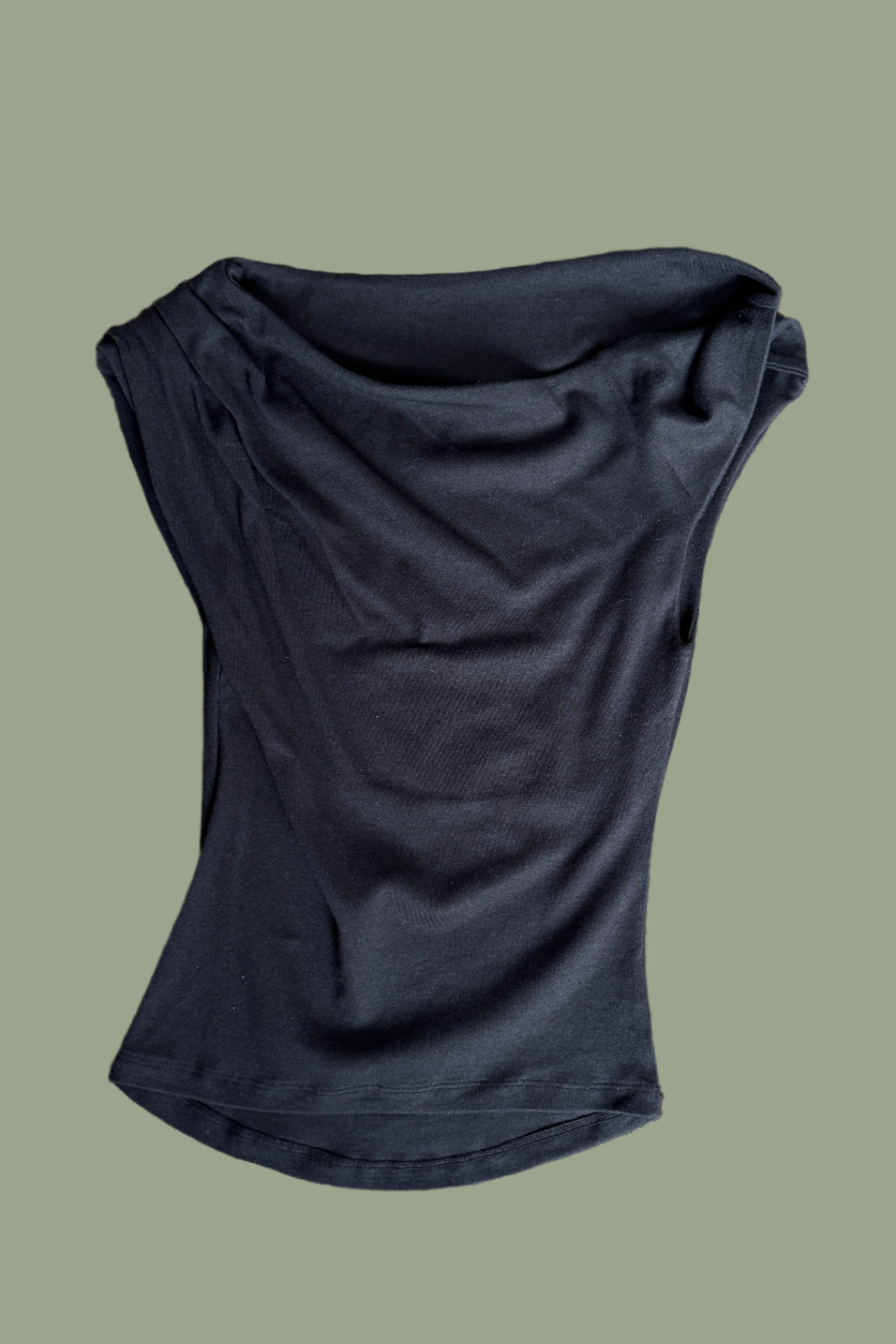 asymmetry twist sleeve soft tee