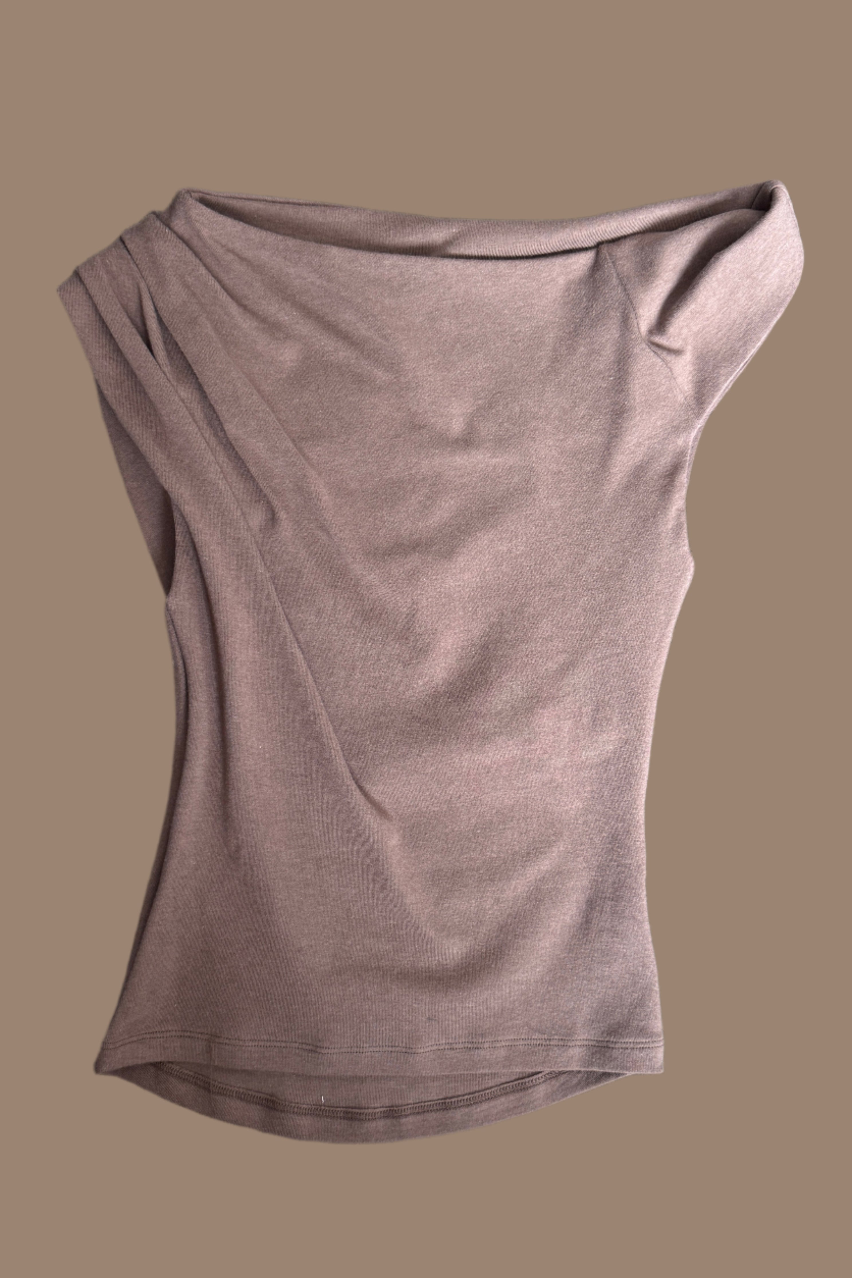 asymmetry twist sleeve soft tee