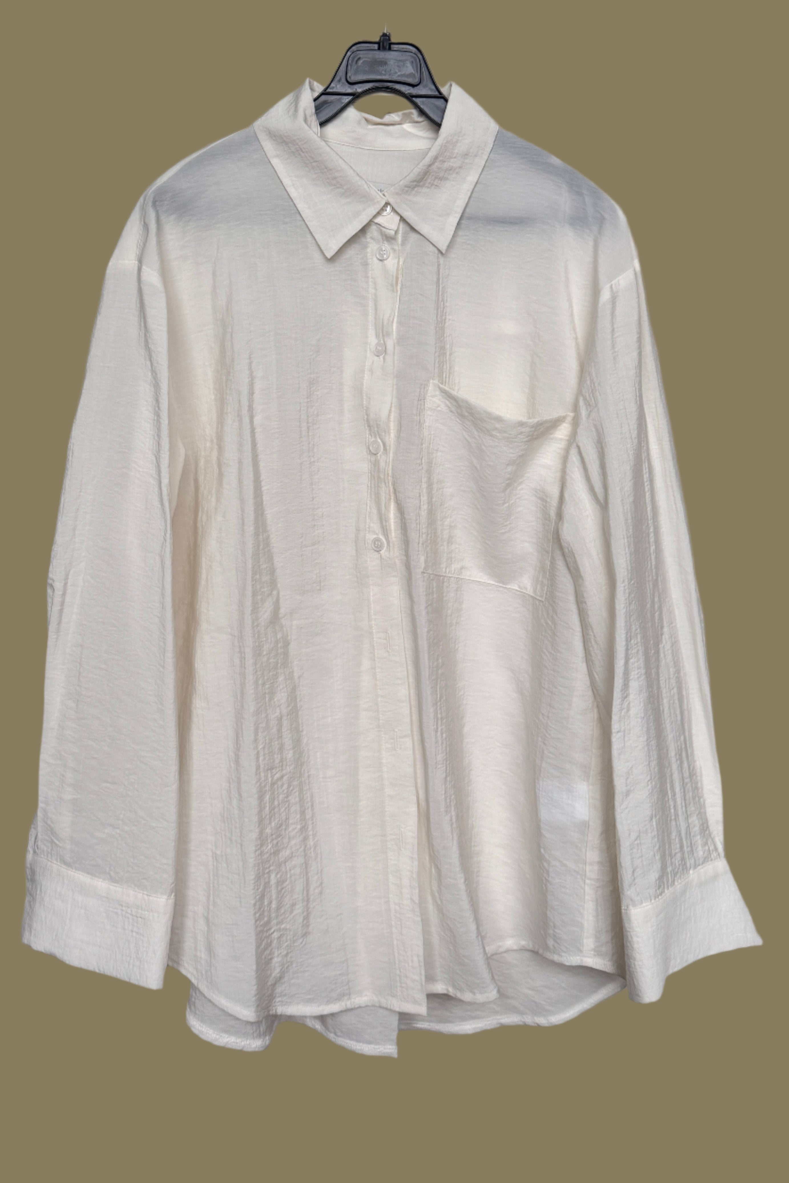 Mina pastel pocket oversized shirt