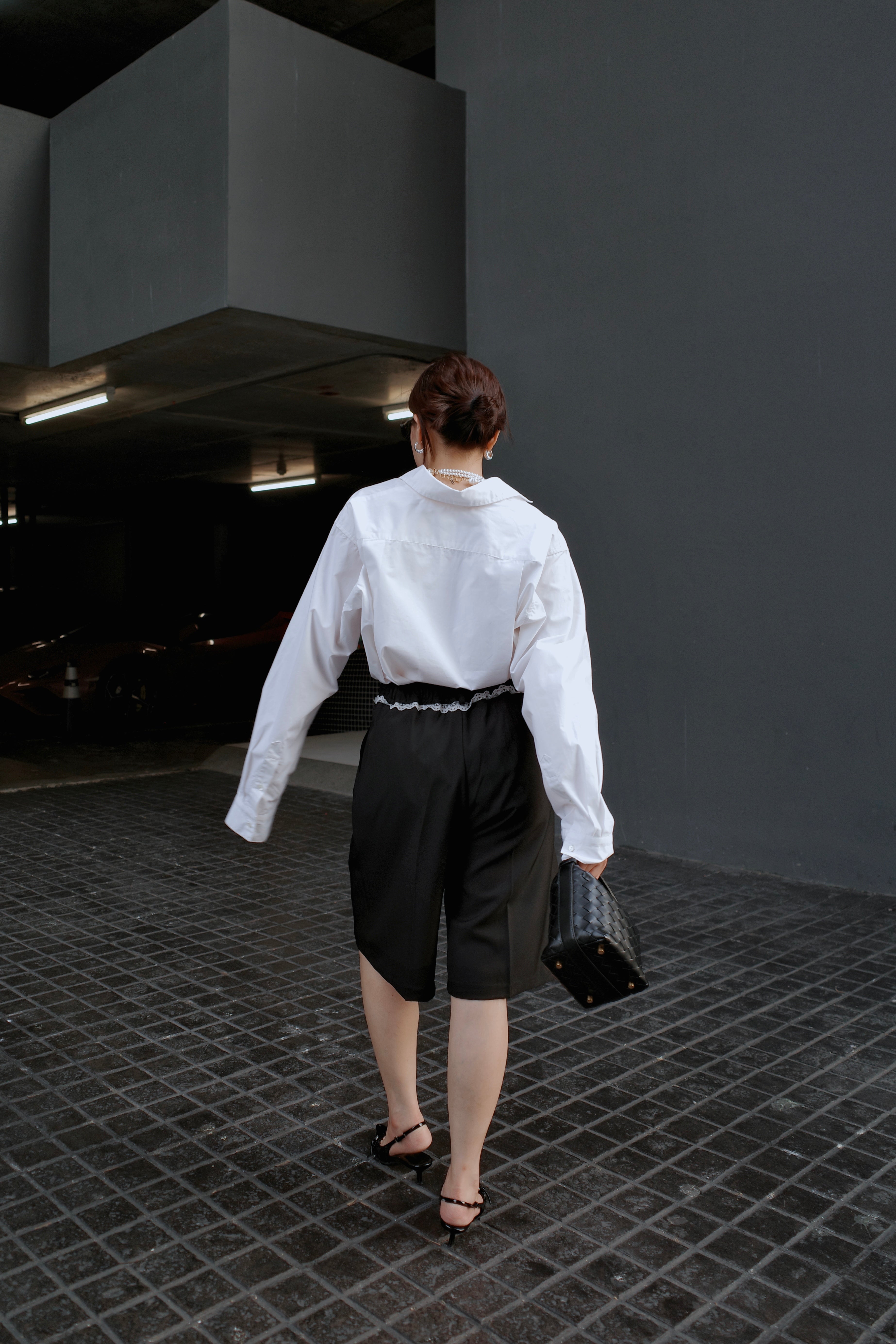 double button plain shirt