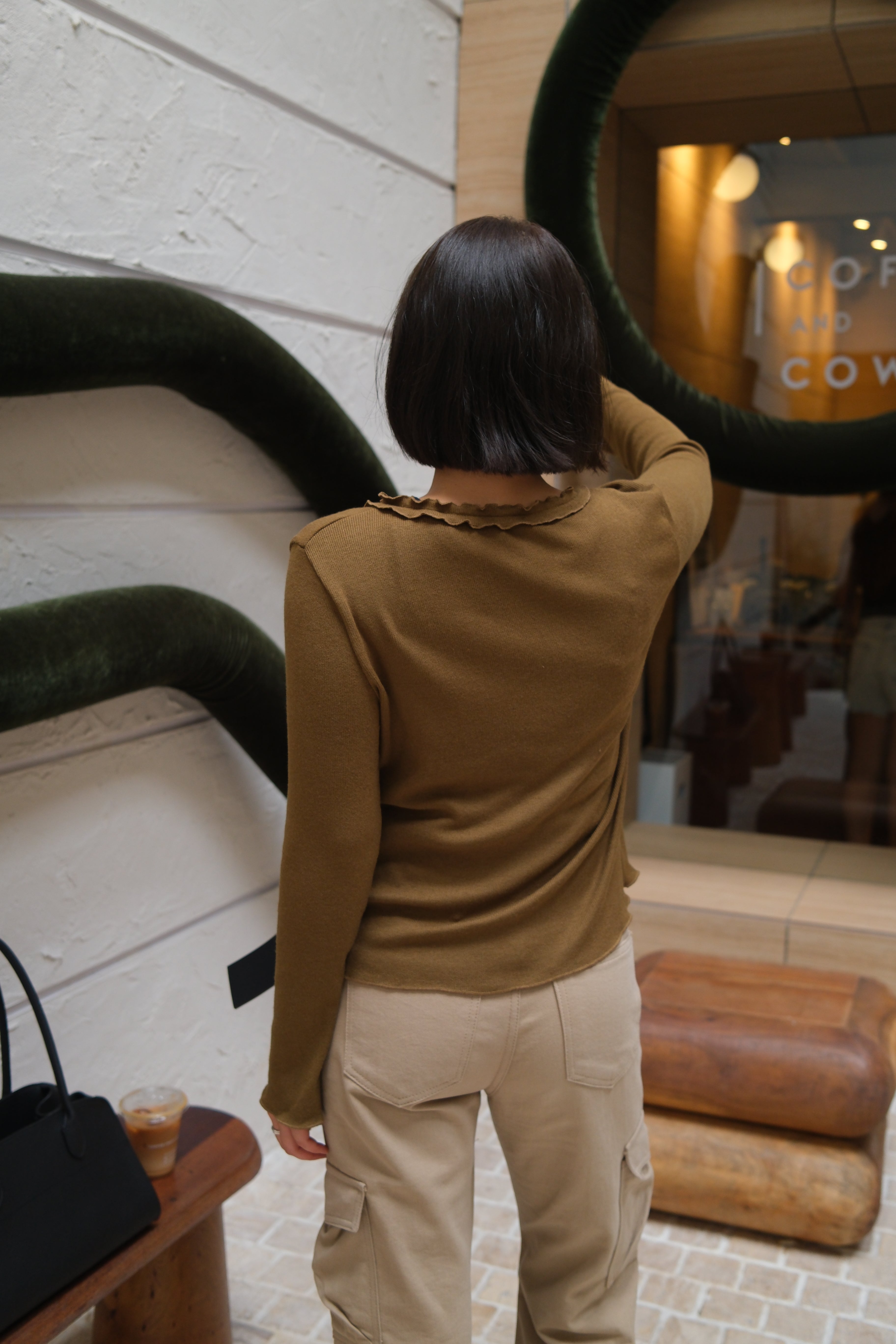 Ren frill edge cardigan
