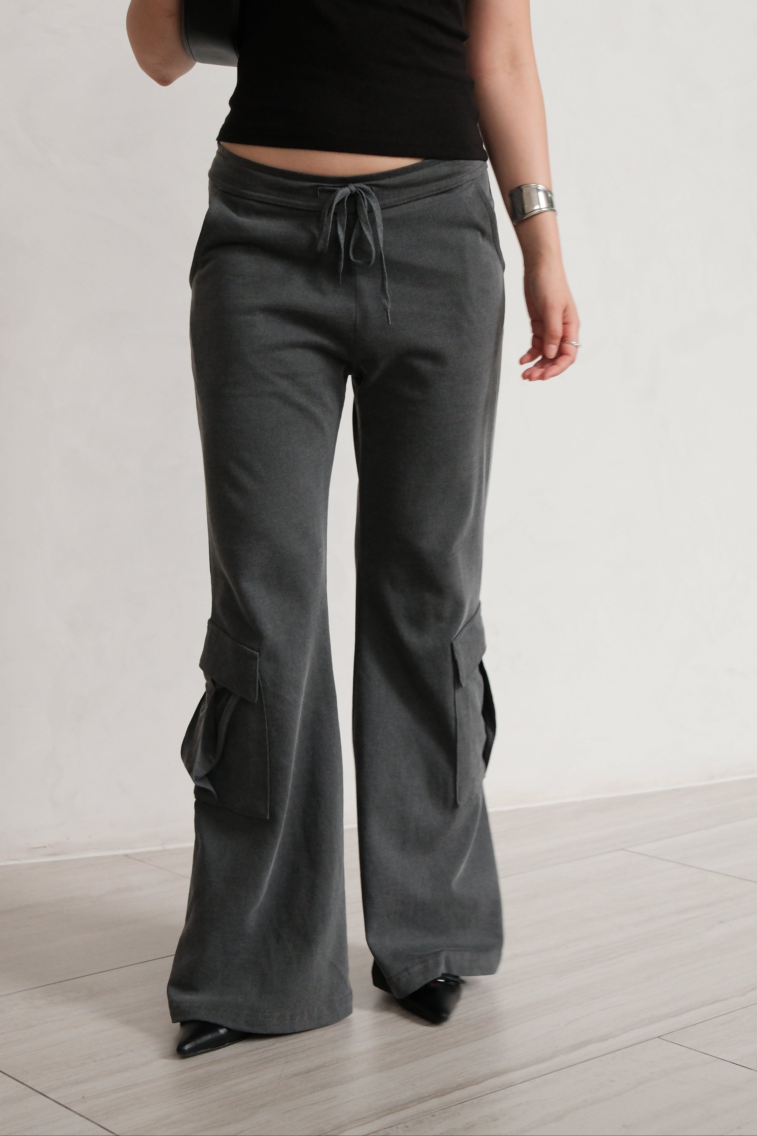 Vintage cargo flared pants