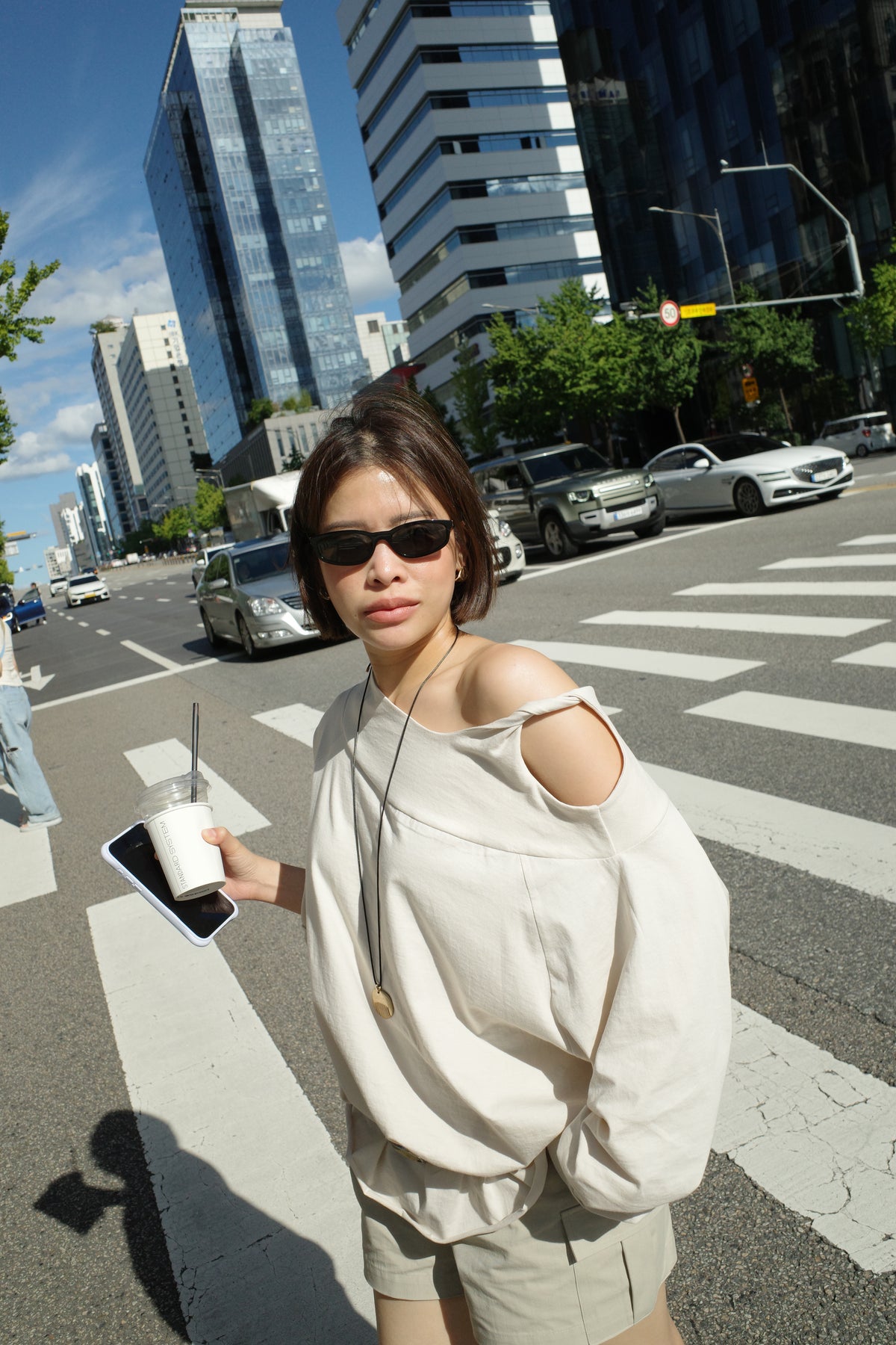 Twist Asymmetric Long Sleeve Tee