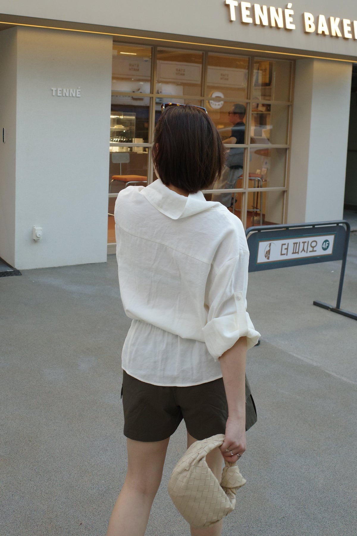 Cinch Waist Pocket Shirt