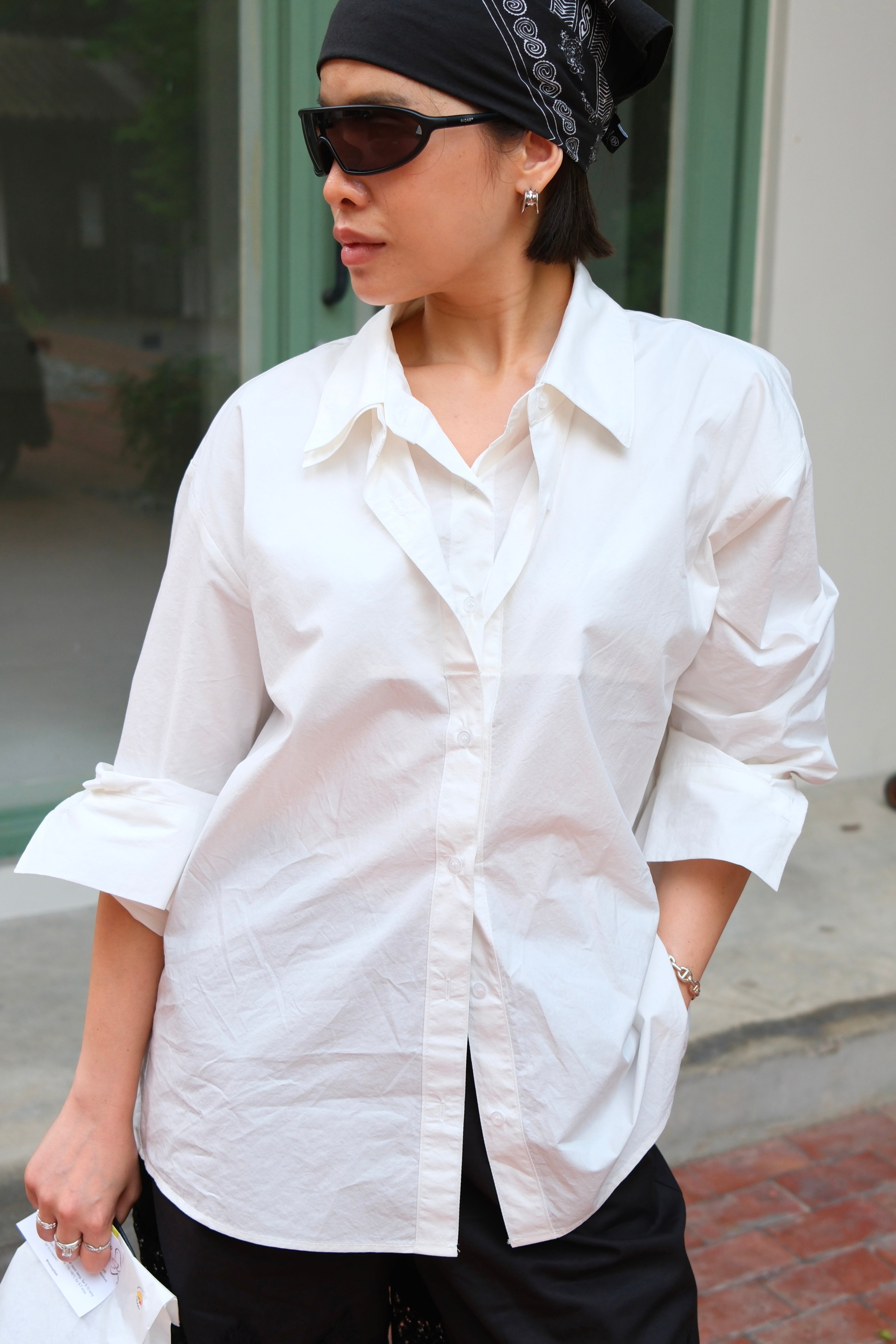 Double Collar Loose Shirt