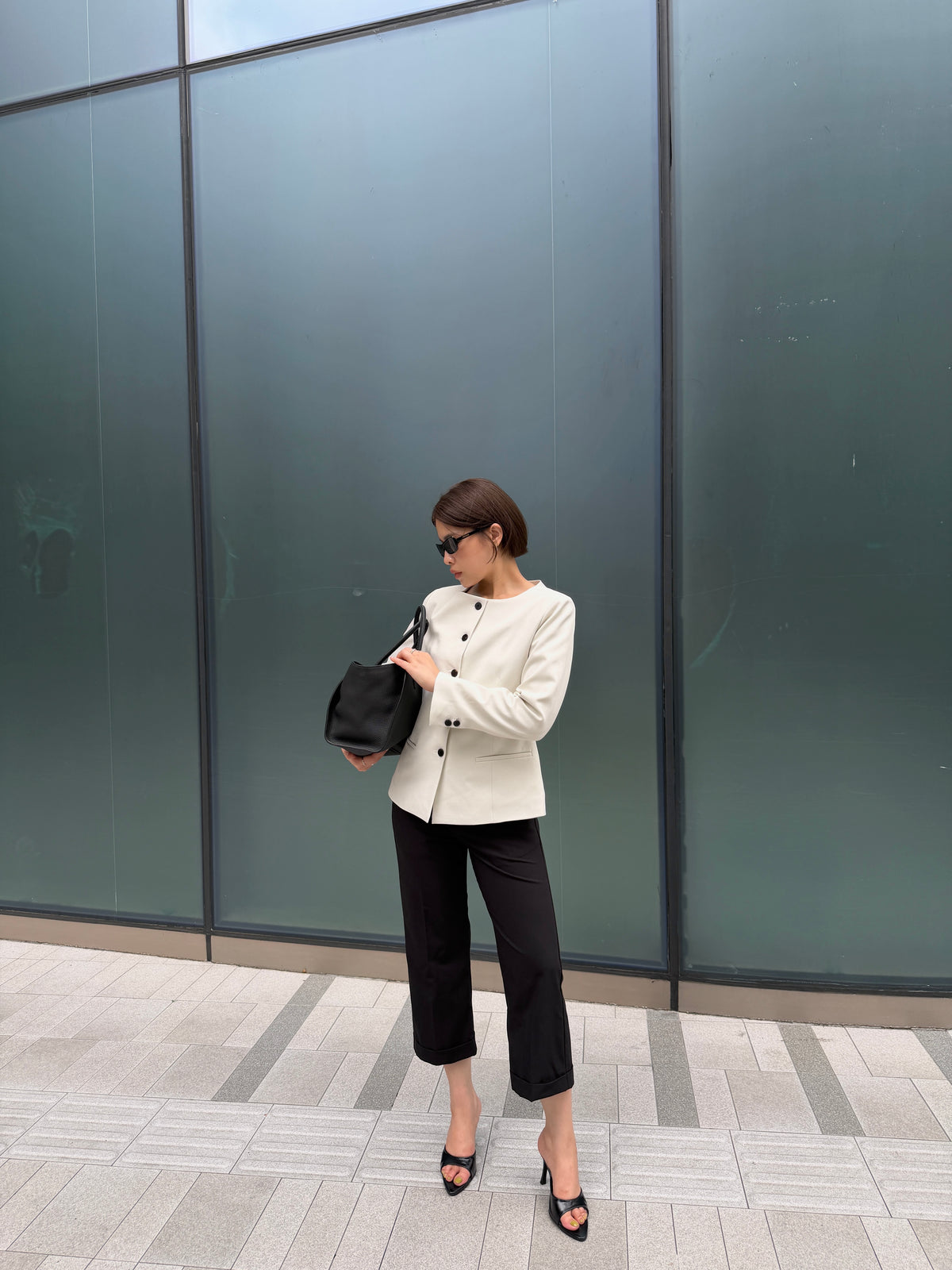 Margot Cuffed Crop Slacks