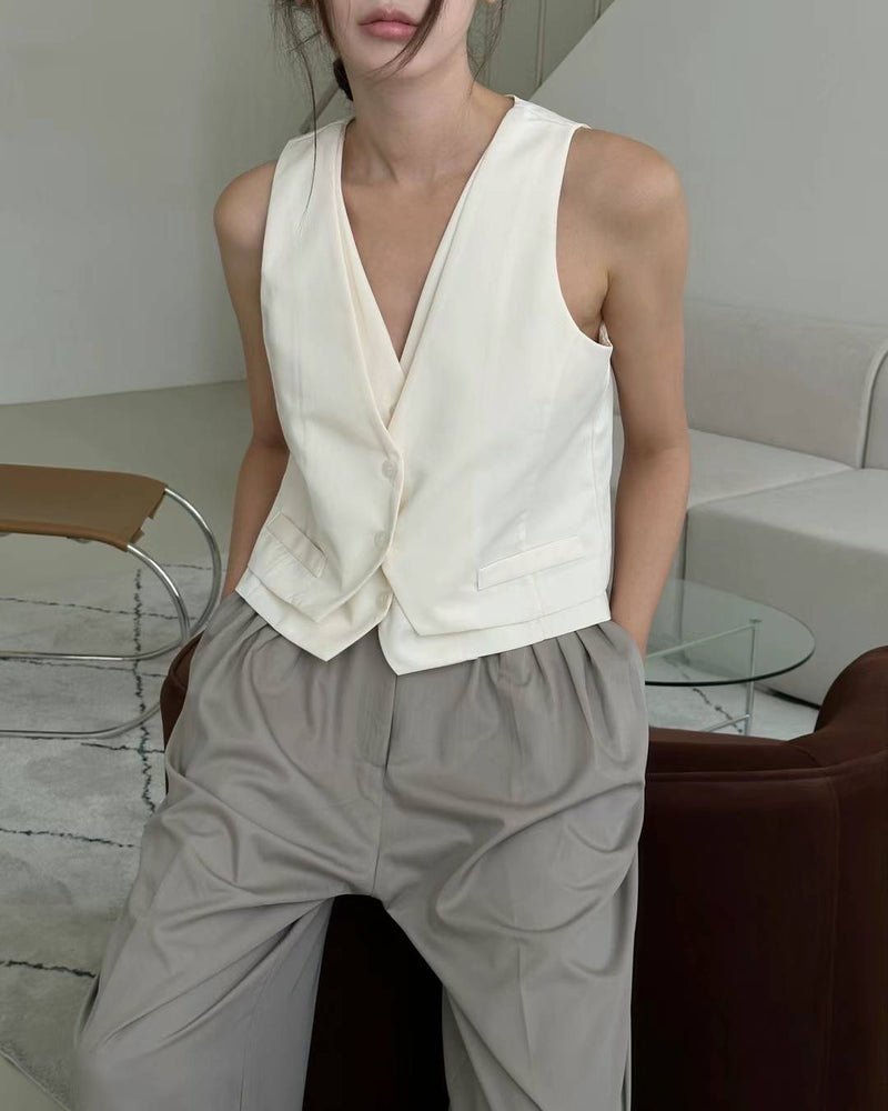 Double layer vest suit
