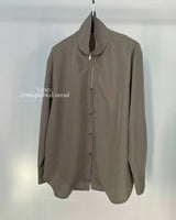 high neck half zip shirt