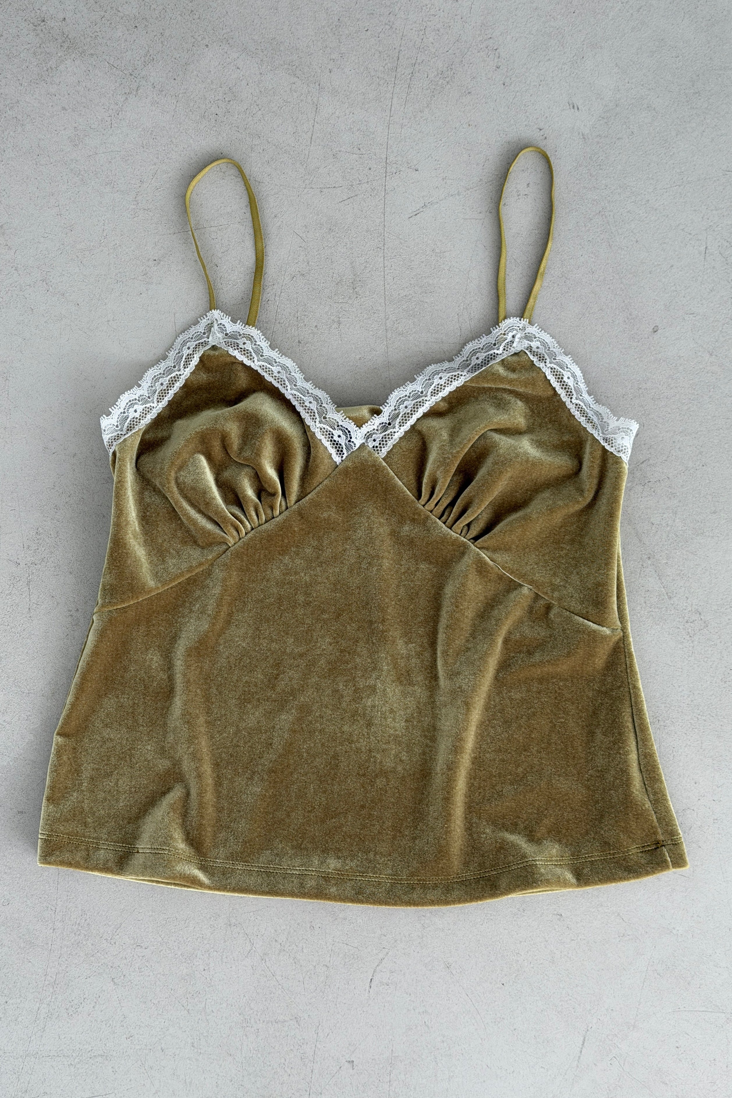 Lacey edge camisole top