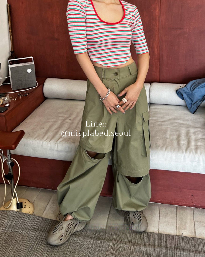2 way cargo balloon pants