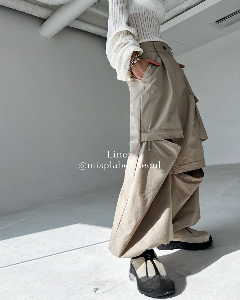 2 way cargo balloon pants