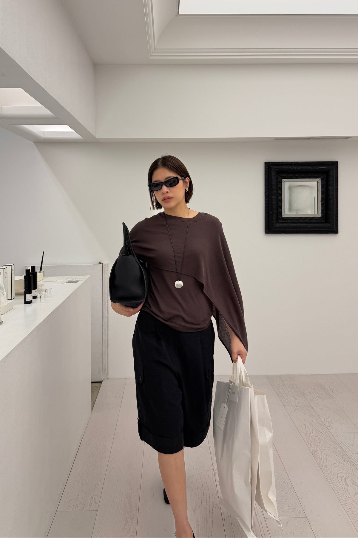 Miu Layered Cape Top
